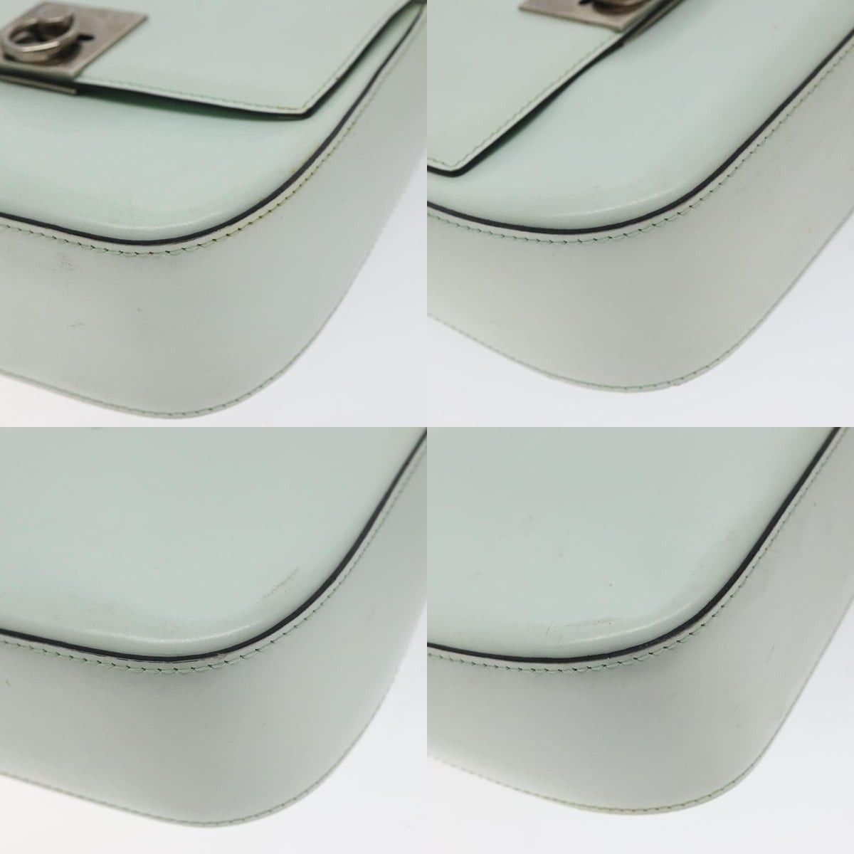 Celine CELINE Shoulder Bag Leather Peppermint Silver Size ONE SIZE - 10 Thumbnail