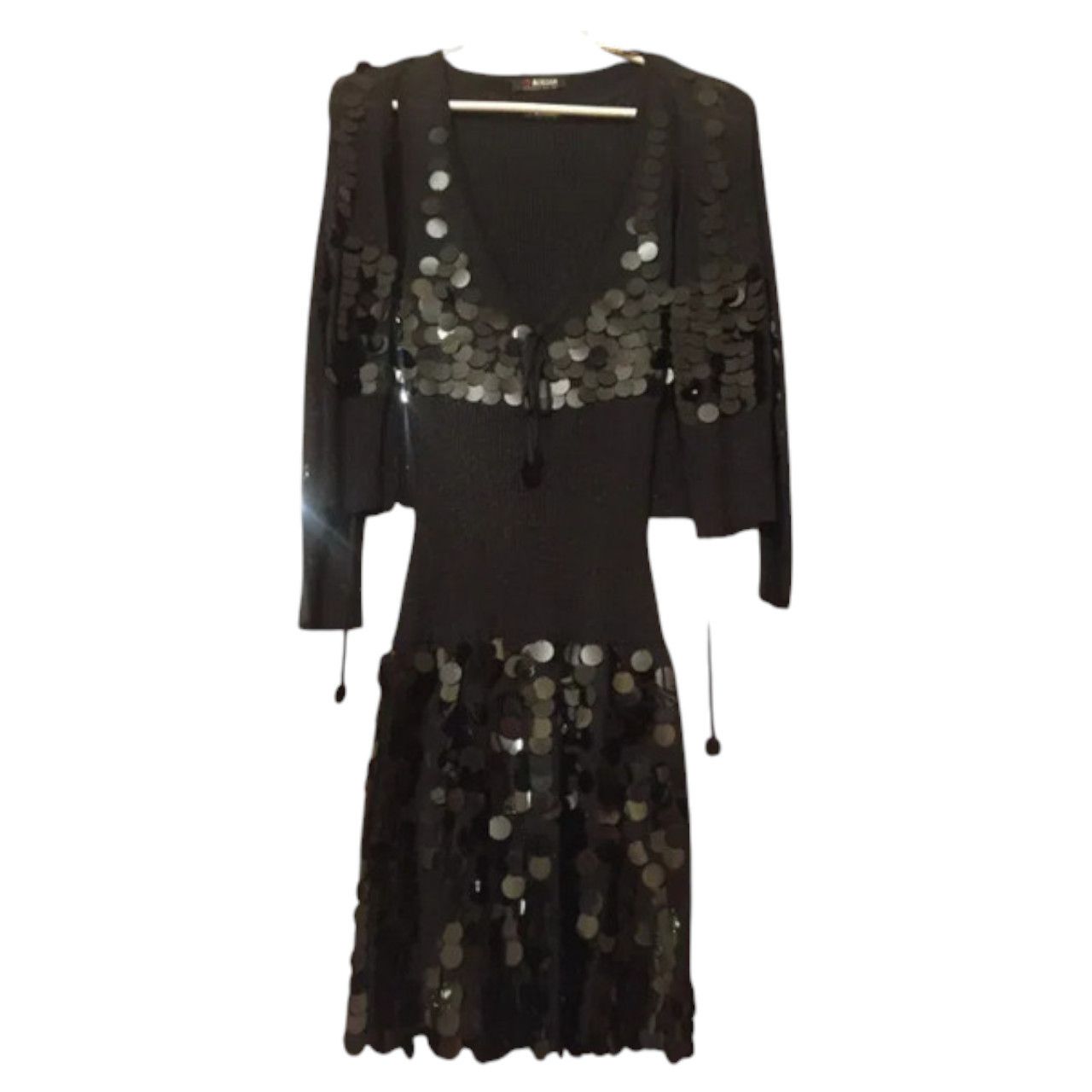 Other Archival Morgan De Toi sequin 2 pieces set dress&shrug sz S Size S / US 4 / IT 40 - 1 Thumbnail