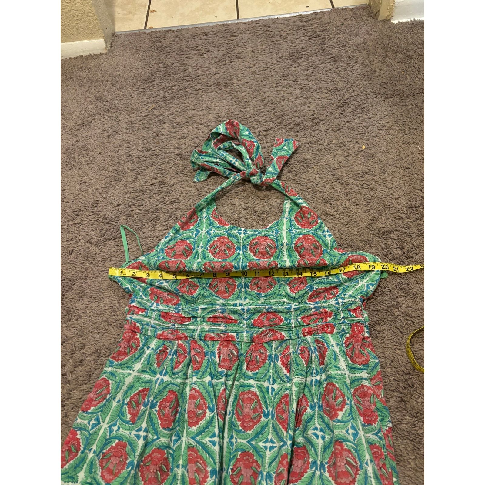 Banjanan Banjanan Capri Greenl Halter Neck Maxi Dress w Ruffle Hem XL Size XL / US 12-14 / IT 48-50 - 11 Thumbnail