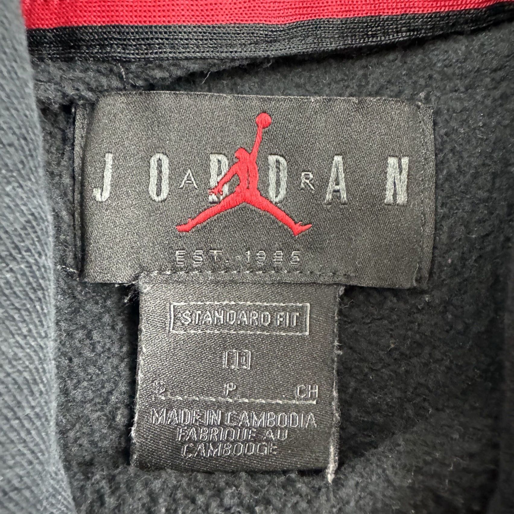 Jordan Brand Vintage Nike Air Jordan Hoodie Adult Small Black Sweatshirt Y2K Pullover Logo Size US S / EU 44-46 / 1 - 5 Thumbnail