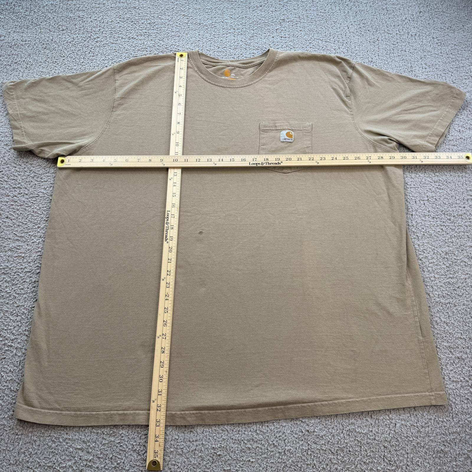 Carhartt Carhartt K87 Original Fit Short Sleeve Pocket T Shirt Men L Size US XXL / EU 58 / 5 - 4 Thumbnail