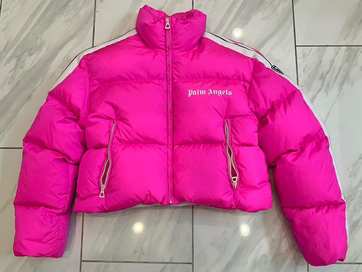 Designer × Palm Angels Palm Angels Pink Cropped Jacket Size XS / US 0-2 / IT 36-38 - 1 Thumbnail