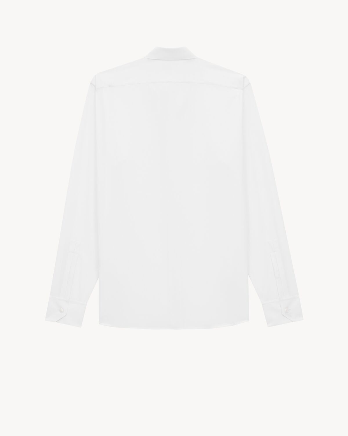 Saint Laurent Paris o1tr1nto0325 Shirt in Cotton Poplin in White Size US L / EU 52-54 / 3 - 2 Thumbnail