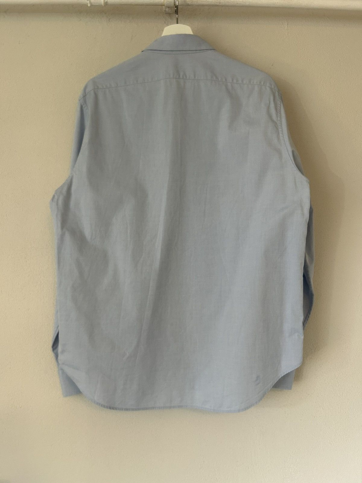 Gucci Gucci Light Blue Cotton Shirt with Embroidered “GG” Crest Size US L / EU 52-54 / 3 - 3 Thumbnail