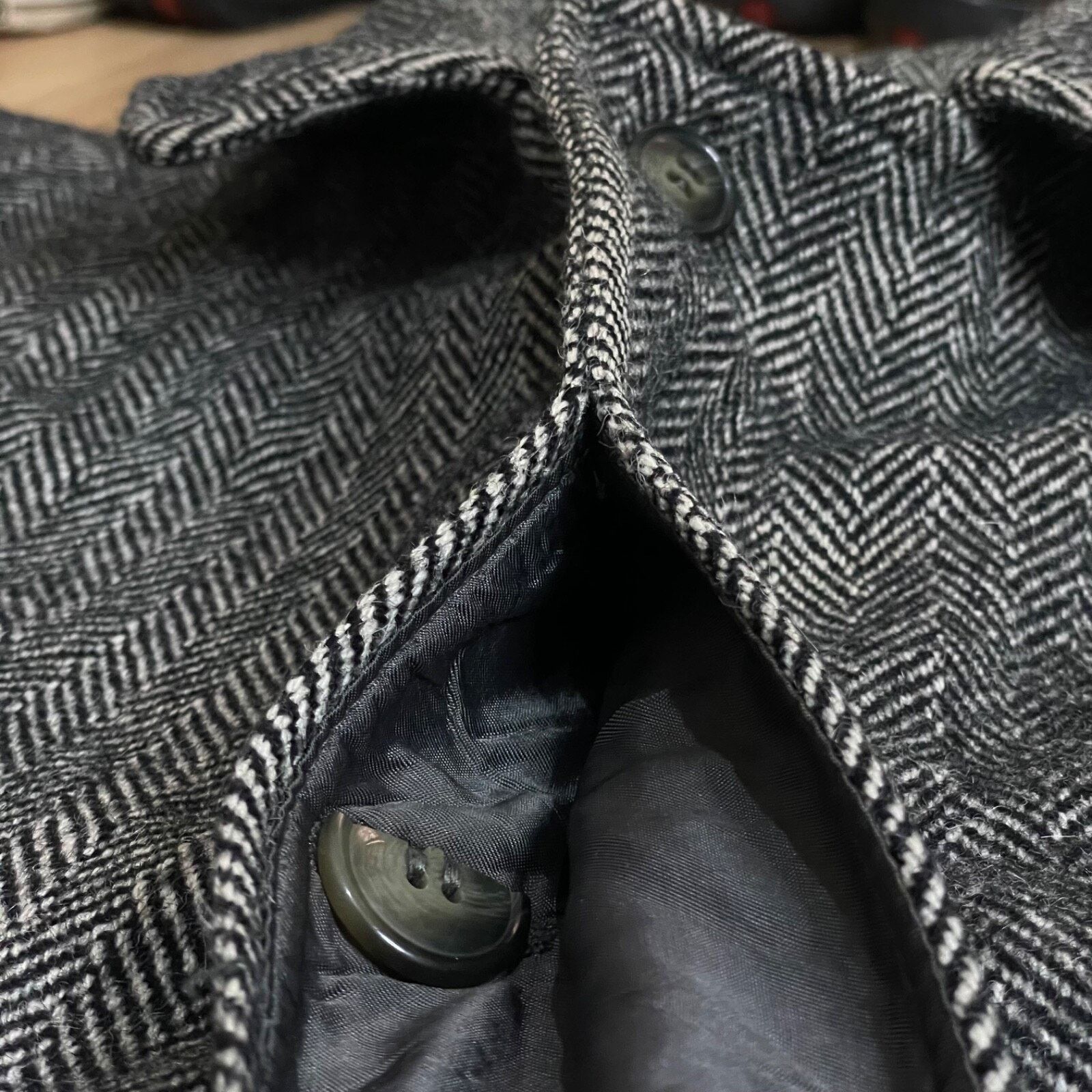 Burberry VINTAGE burberry trench coat tweed ALPACA WOOL overcoat mens Size US M / EU 48-50 / 2 - 11 Thumbnail