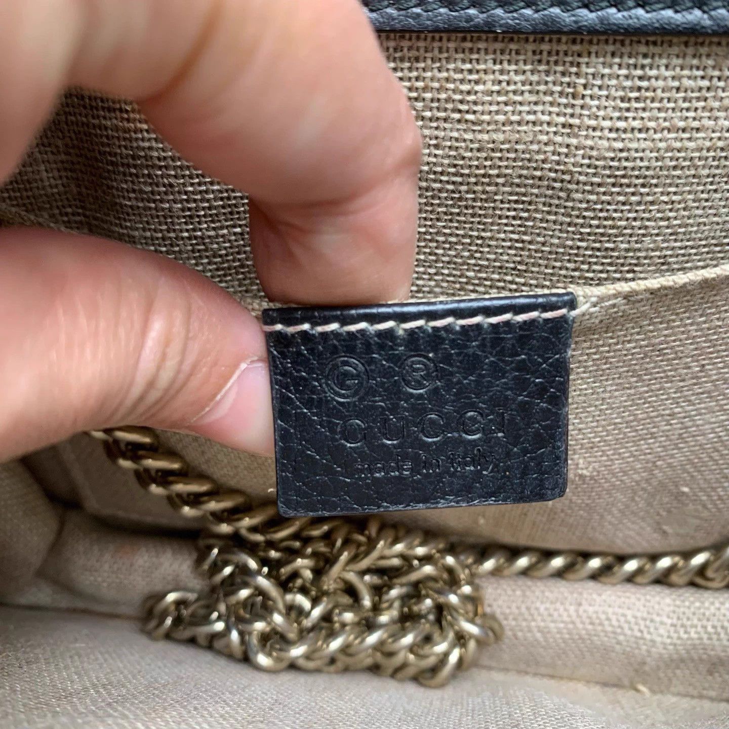 Gucci GUCCI Double G chain black messenger bag 9/10 Size ONE SIZE - 7 Thumbnail