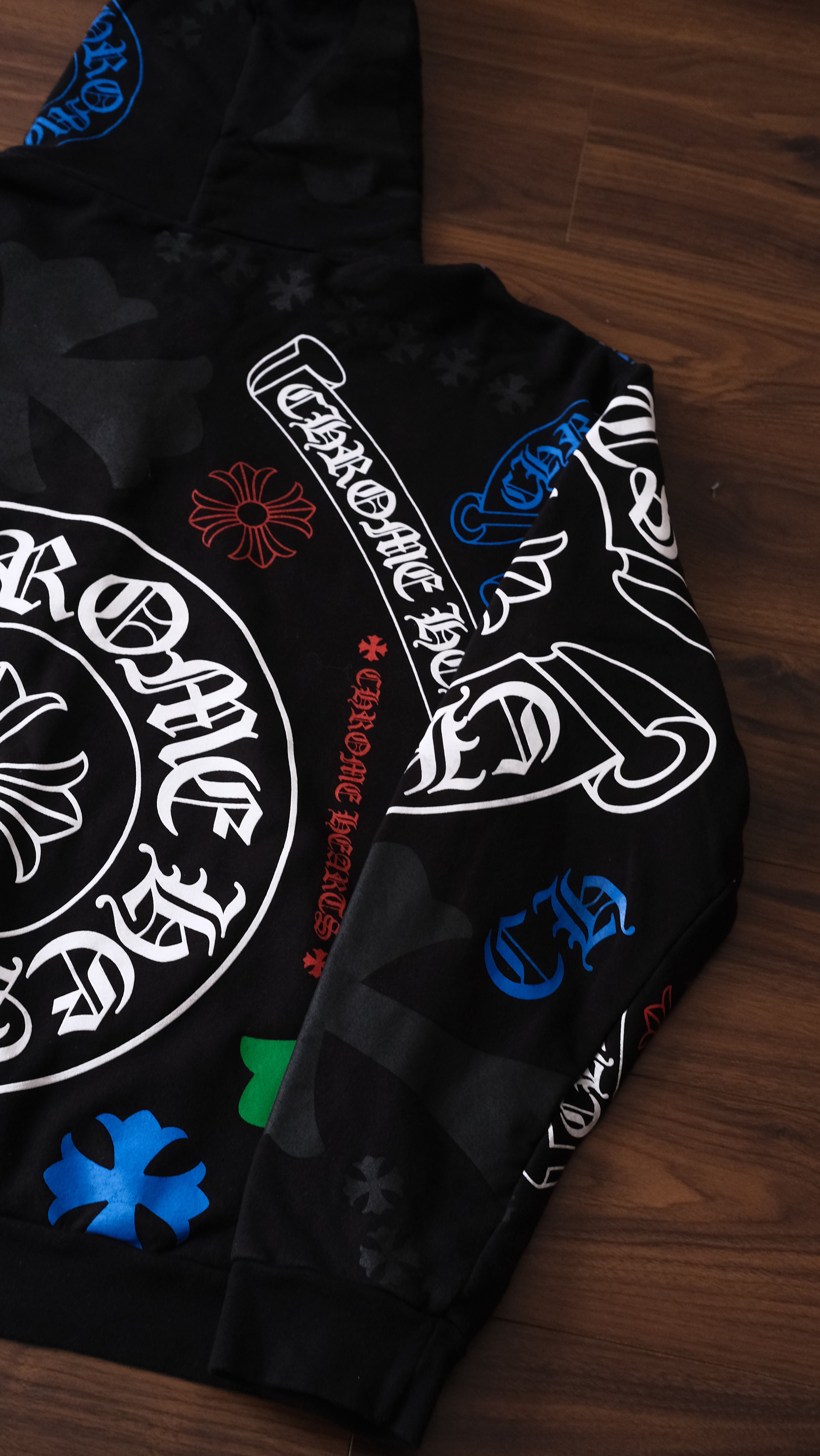 Chrome Hearts Chrome Hearts Stencil Hoodie Black Size US XL / EU 56 / 4 - 5 Thumbnail