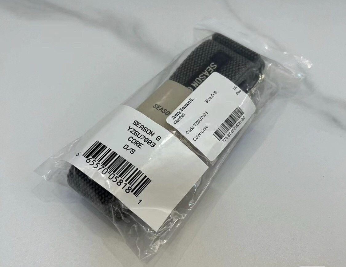 Yeezy Season 6 Core Web Belt Size ONE SIZE - 4 Thumbnail