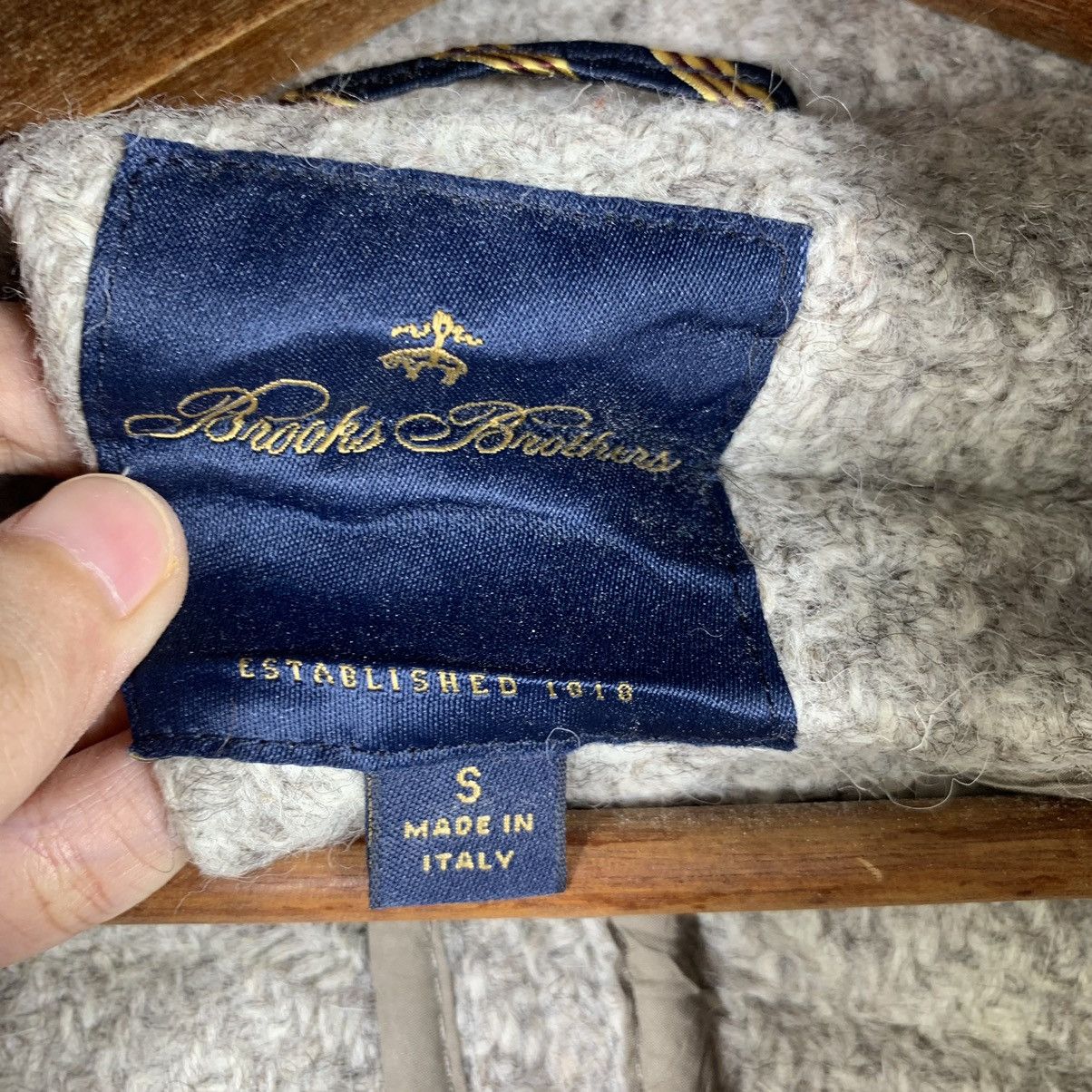 Brooks Brothers × Designer × Vintage Vintage Brooks Brothers Wool Duffle Coat Size US S / EU 44-46 / 1 - 5 Thumbnail