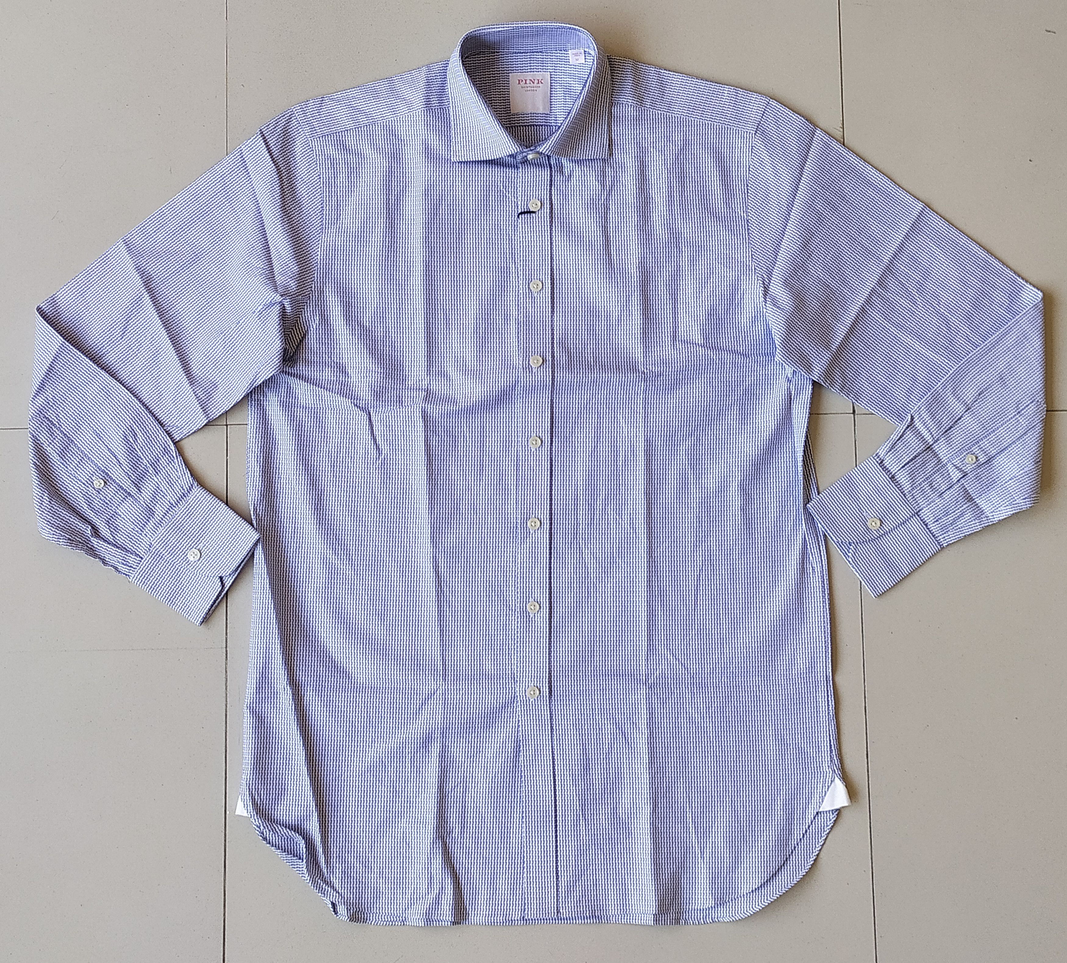 Thomas Pink Thomas Pink Formal Dobby Shirt Free Shipping T/55 Size US M / EU 48-50 / 2 - 2 Thumbnail