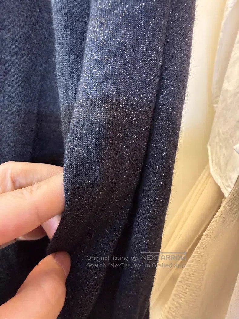 Brunello Cucinelli Brunello Cucinelli Beaded Fine Sparkle Cashmere Silk Cardi Size XS / US 0-2 / IT 36-38 - 5 Thumbnail