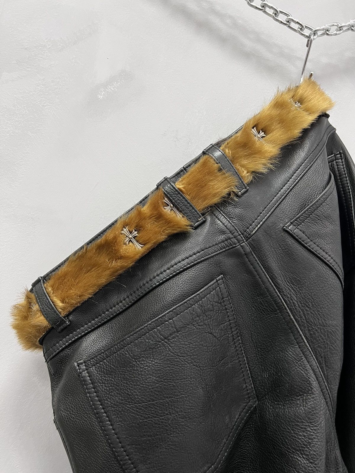 Hysteric Glamour × If Six Was Nine VINTAGE AVANT-GARDE GOTHIC LEATHER BELT RICK OWENS STYLE Size ONE SIZE - 9 Thumbnail