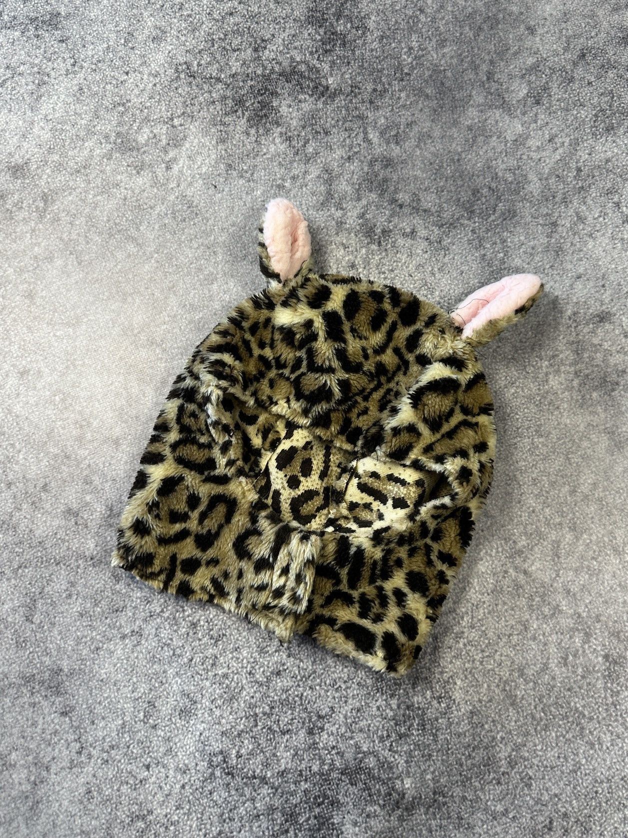 Archival Clothing Y2K Leopard Ushanka Hat Avant Garde Style Rare