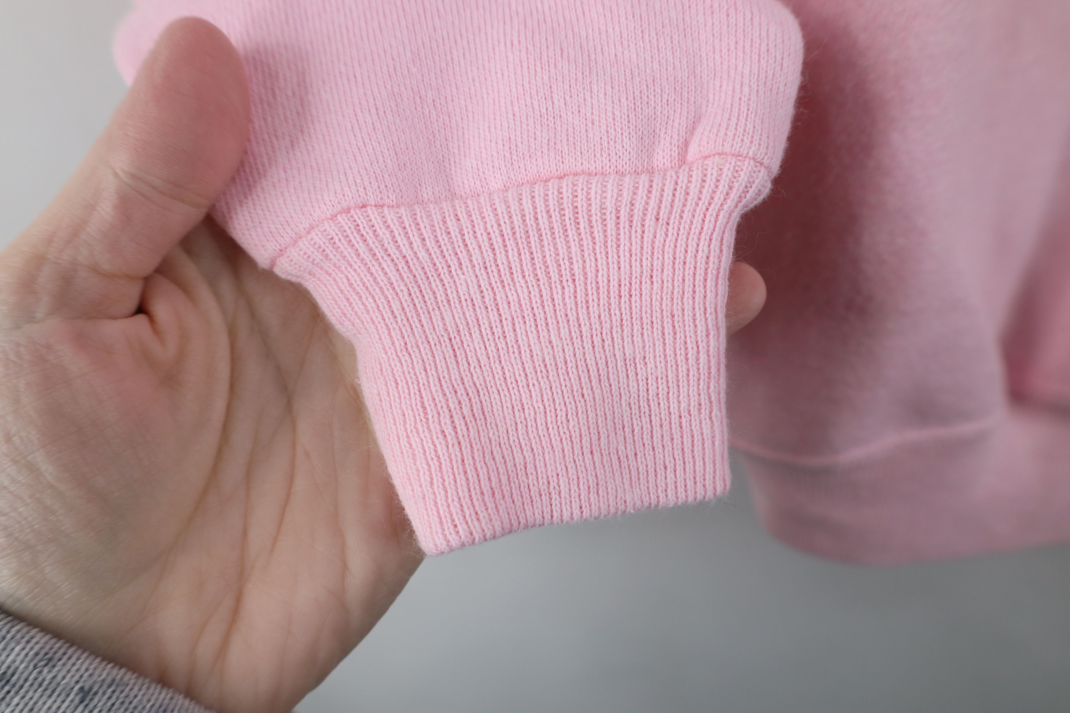 Vintage Vintage 90s Streetwear Sheep Heart Sweatshirt Pink USA Size L / US 10 / IT 46 - 8 Thumbnail