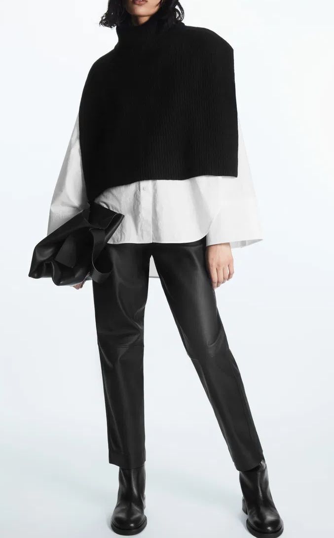 Cos COS Open-Side Cashmere Vest Black Size ONE SIZE - 2 Thumbnail