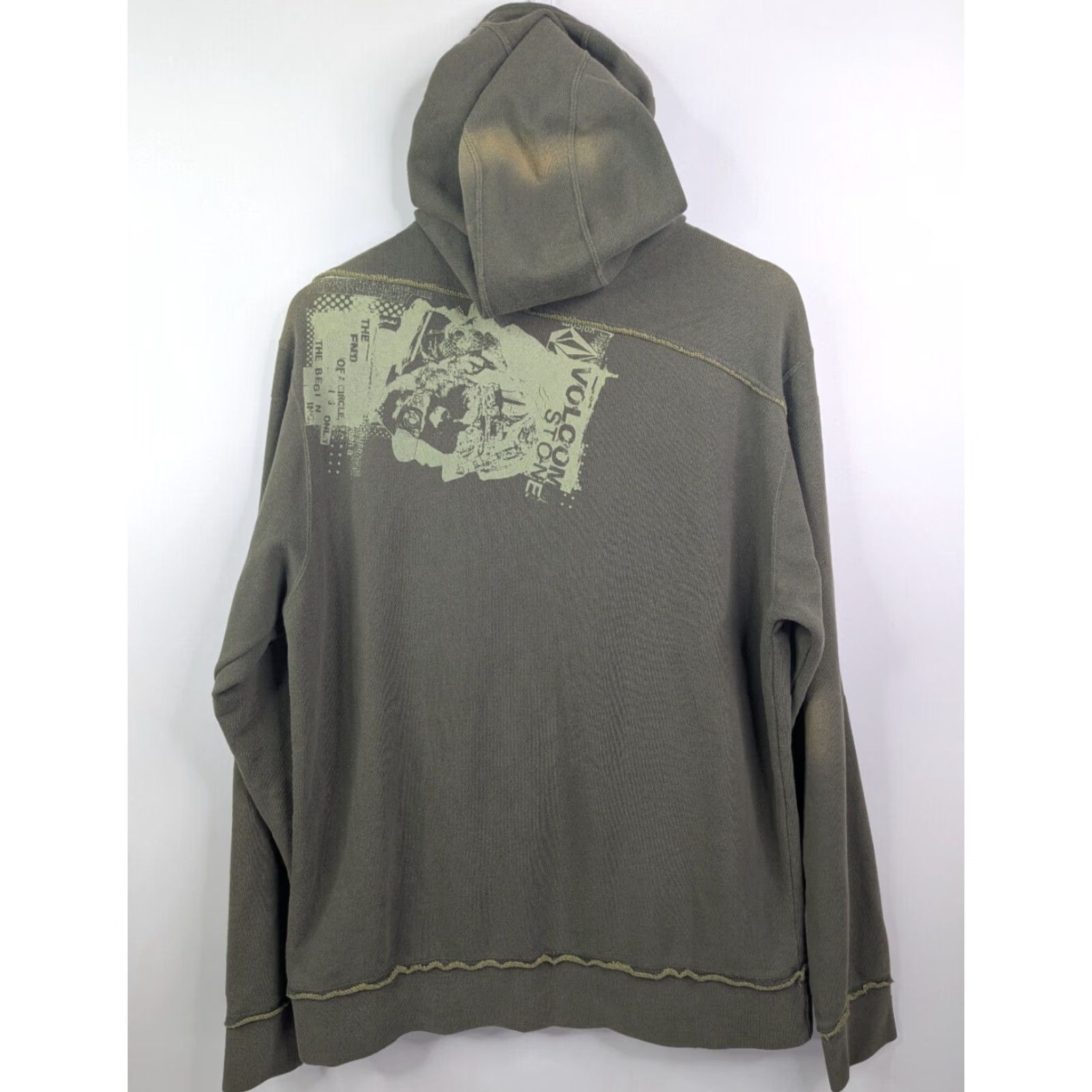Quiksilver Vtg Volcom Zip Hoodie Large Surf Skate Grunge Vaporwave Y2K Streetwear Green Men L Brand: Quiksilver? Size US L / EU 52-54 / 3 - 7 Thumbnail