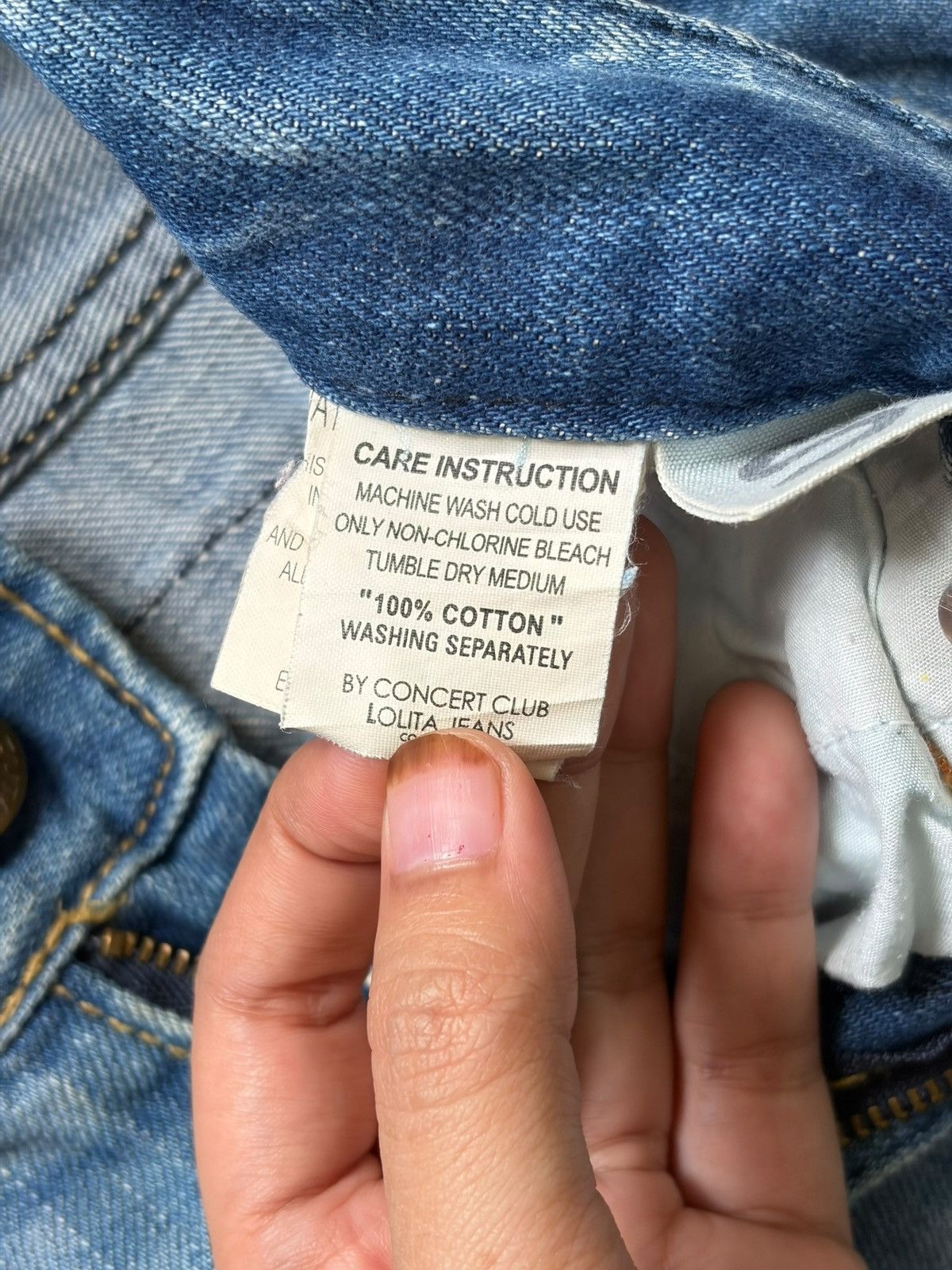 Edwin Vintage Lolita Rusty Wash Distressed Jeans Size 31" - 5 Thumbnail