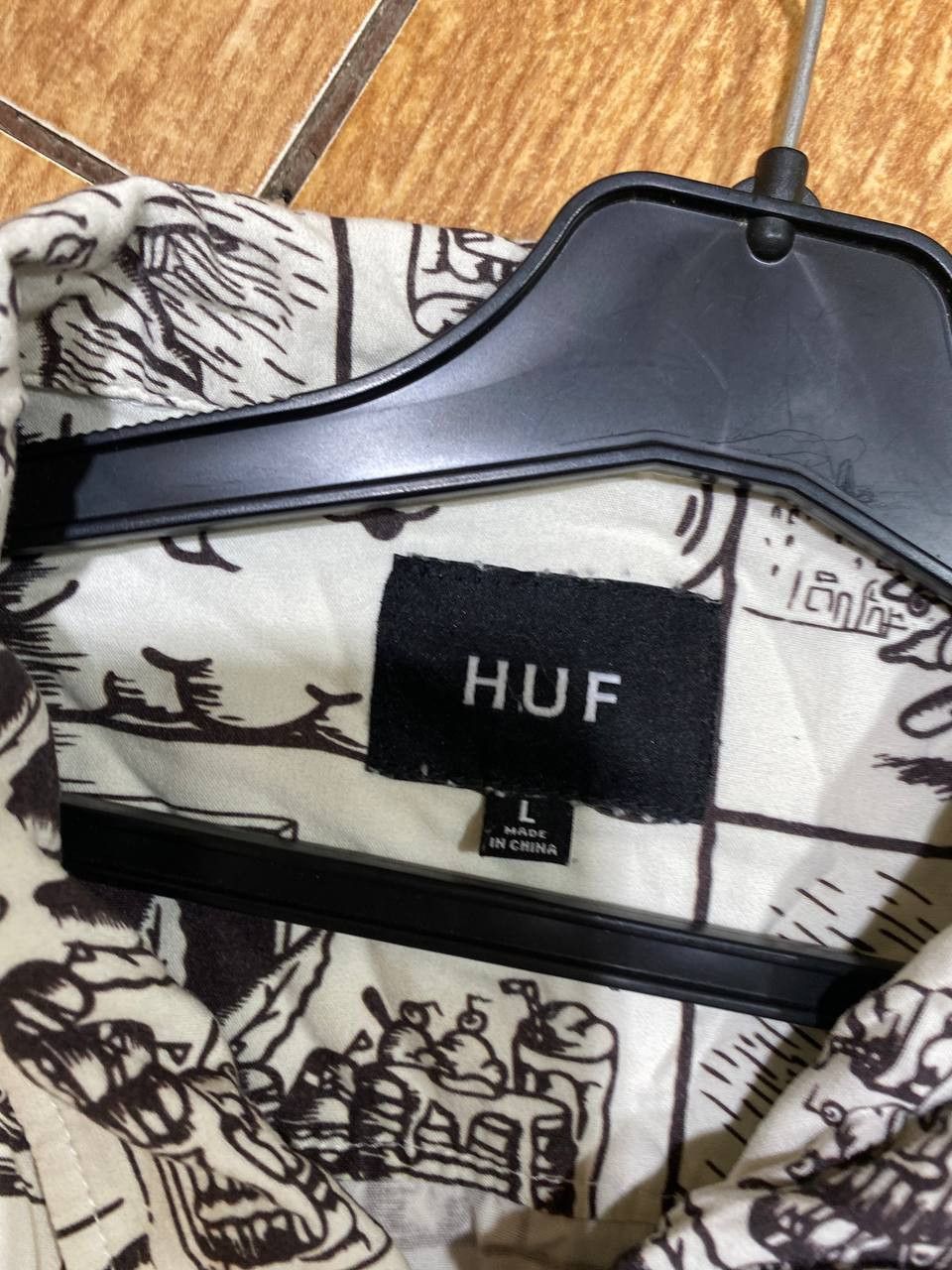 Huf Modern HUF Short Sleeve Button Up Shirt Size US S / EU 44-46 / 1 - 2 Thumbnail