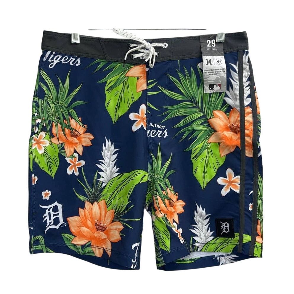 KEEN NWT Hurley x 47 MLB Phantom Detroit Tigers Mens Swim Shorts Size US 29 - 1 Thumbnail
