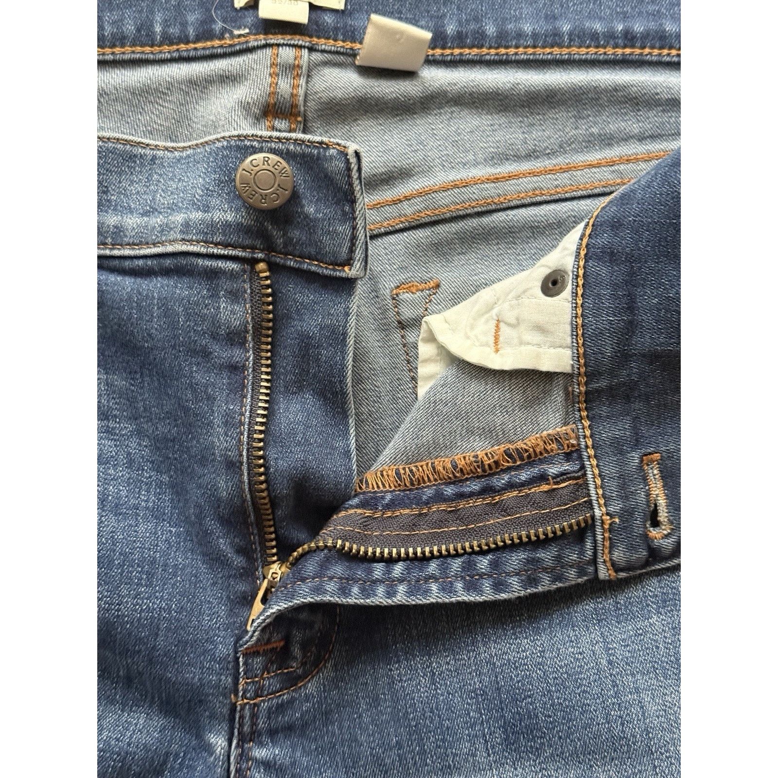 J.Crew J Crew Slim Fit Men's Dark Wash Blue Denim Jeans Pants W32 Size US 32 / EU 48 - 7 Thumbnail