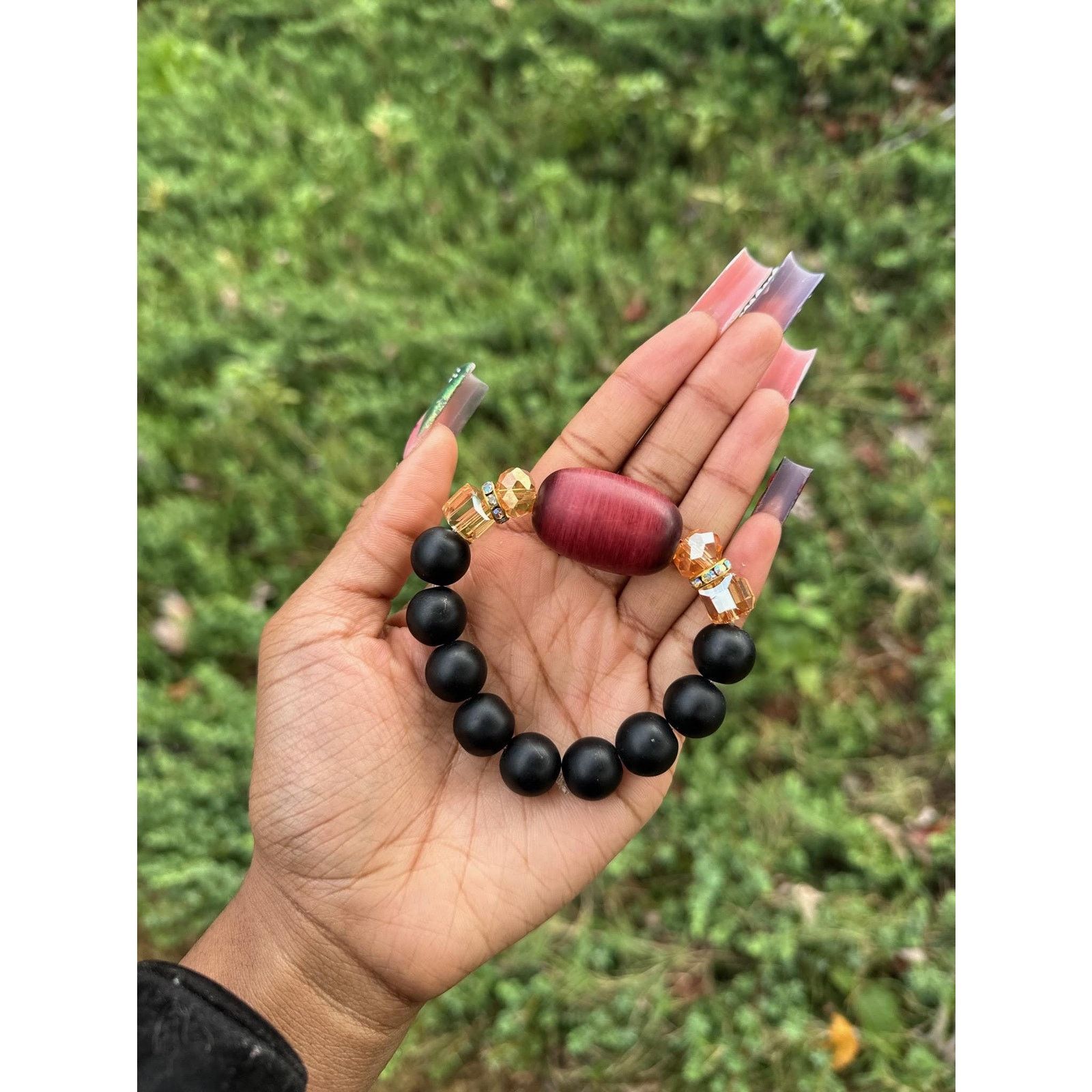 Nialaya × Other Handcrafted African matte charcoal beaded bracelets Size ONE SIZE - 6 Thumbnail