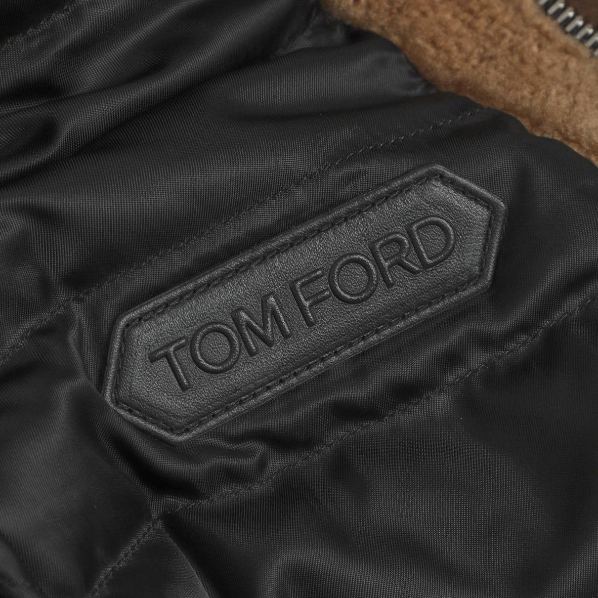 Tom Ford 8350USD Shearling-Trimmed Suede Trucker Jacket - Brown Size US L / EU 52-54 / 3 - 18 Thumbnail