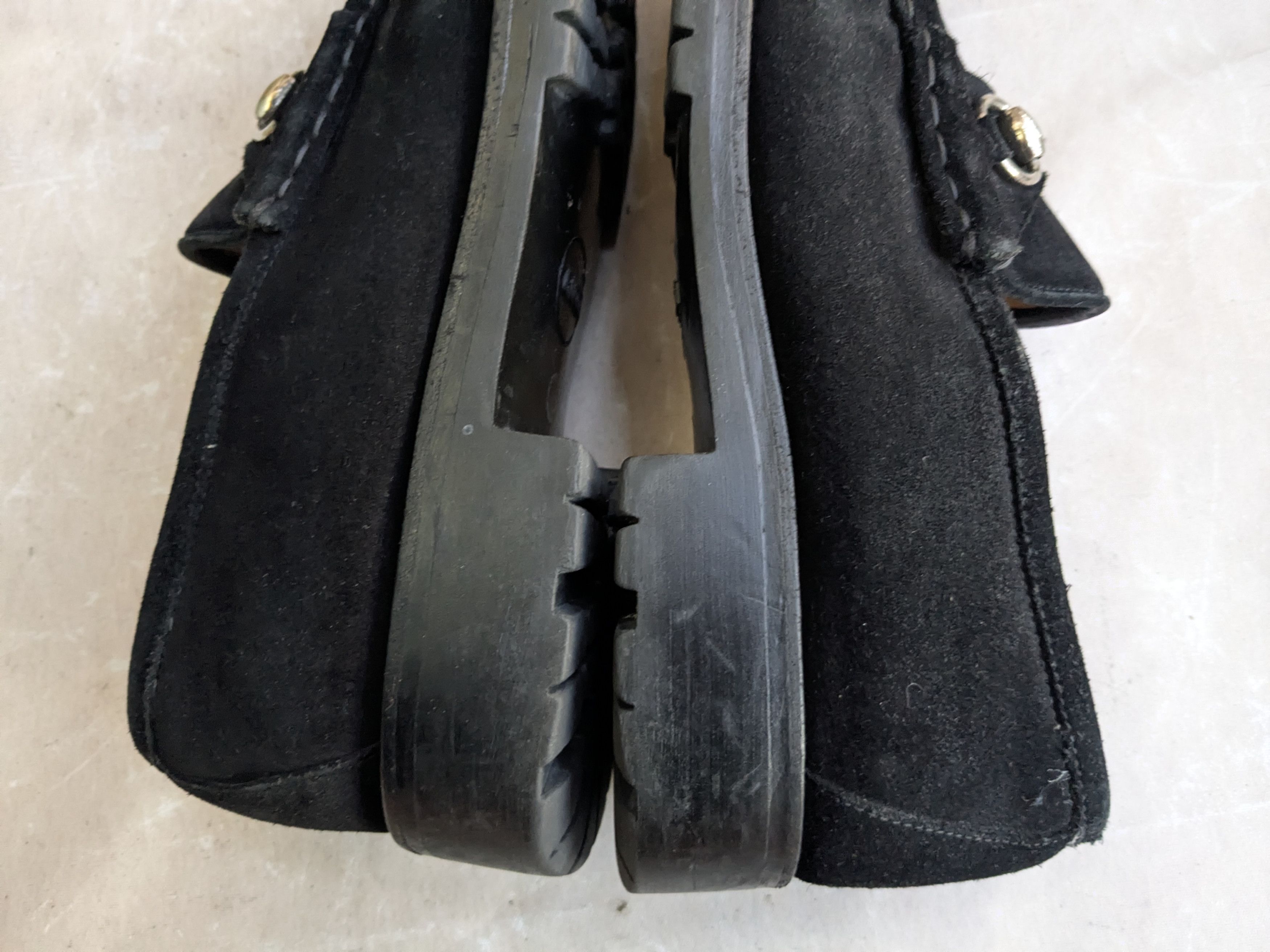 Gucci Gucci Horsebit Loafers Black Suede 9.5 Leather Rubber Size US 9.5 / EU 42-43 - 6 Thumbnail