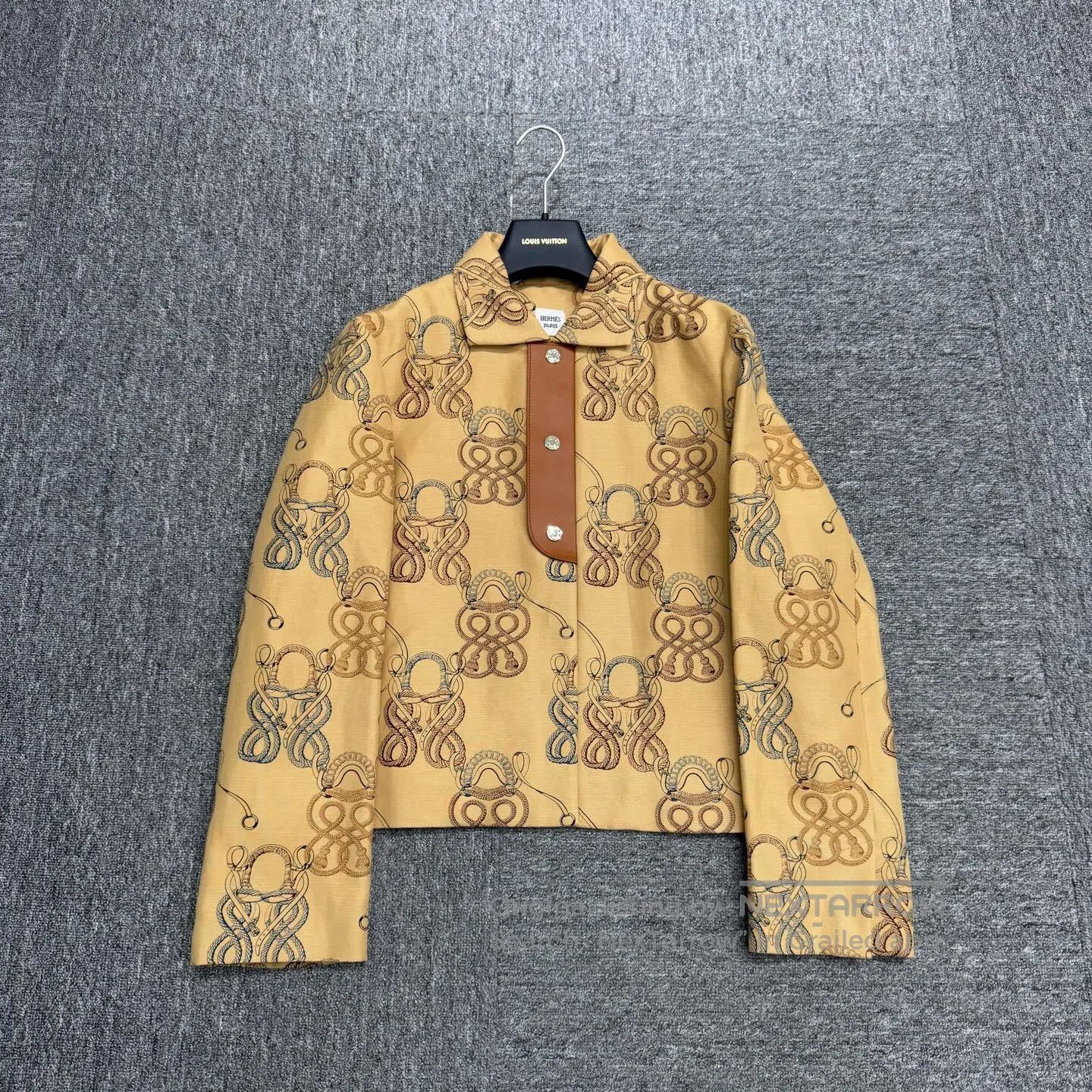 Hermes Hermes size38 The pattern is printed all over the linen jac Size M / US 6-8 / IT 42-44 - 1 Thumbnail