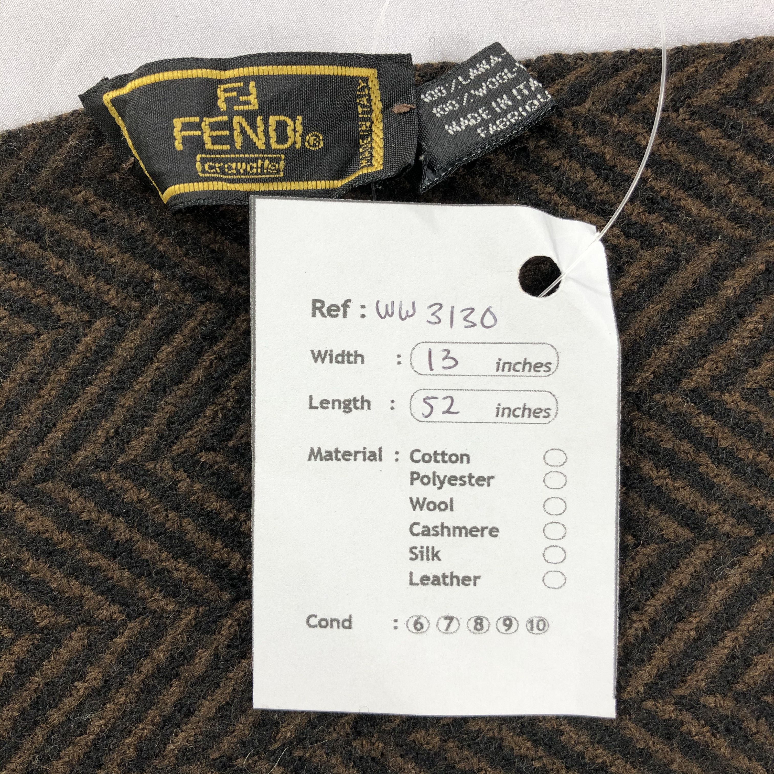 Vintage Vintage Fendi Scarf Muffler Size ONE SIZE - 4 Thumbnail