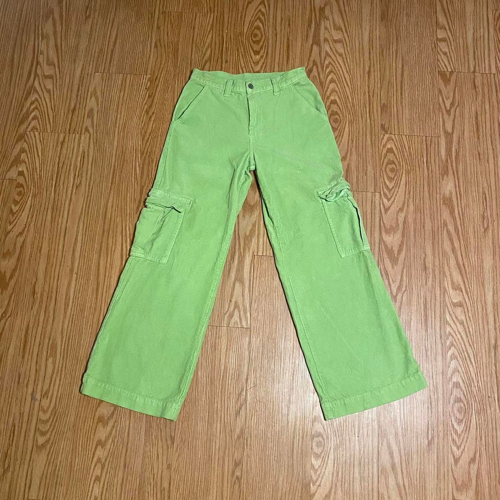 Pacsun Green corduroy pants Size 27" / US 4 / IT 40 - 1 Thumbnail