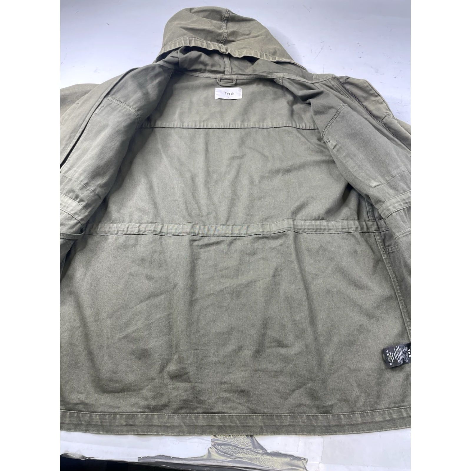 TNA TNA Hooded Fatigue Jacket Green Field Coat Jacket Womens Size 2 Size XS / US 0-2 / IT 36-38 - 3 Thumbnail