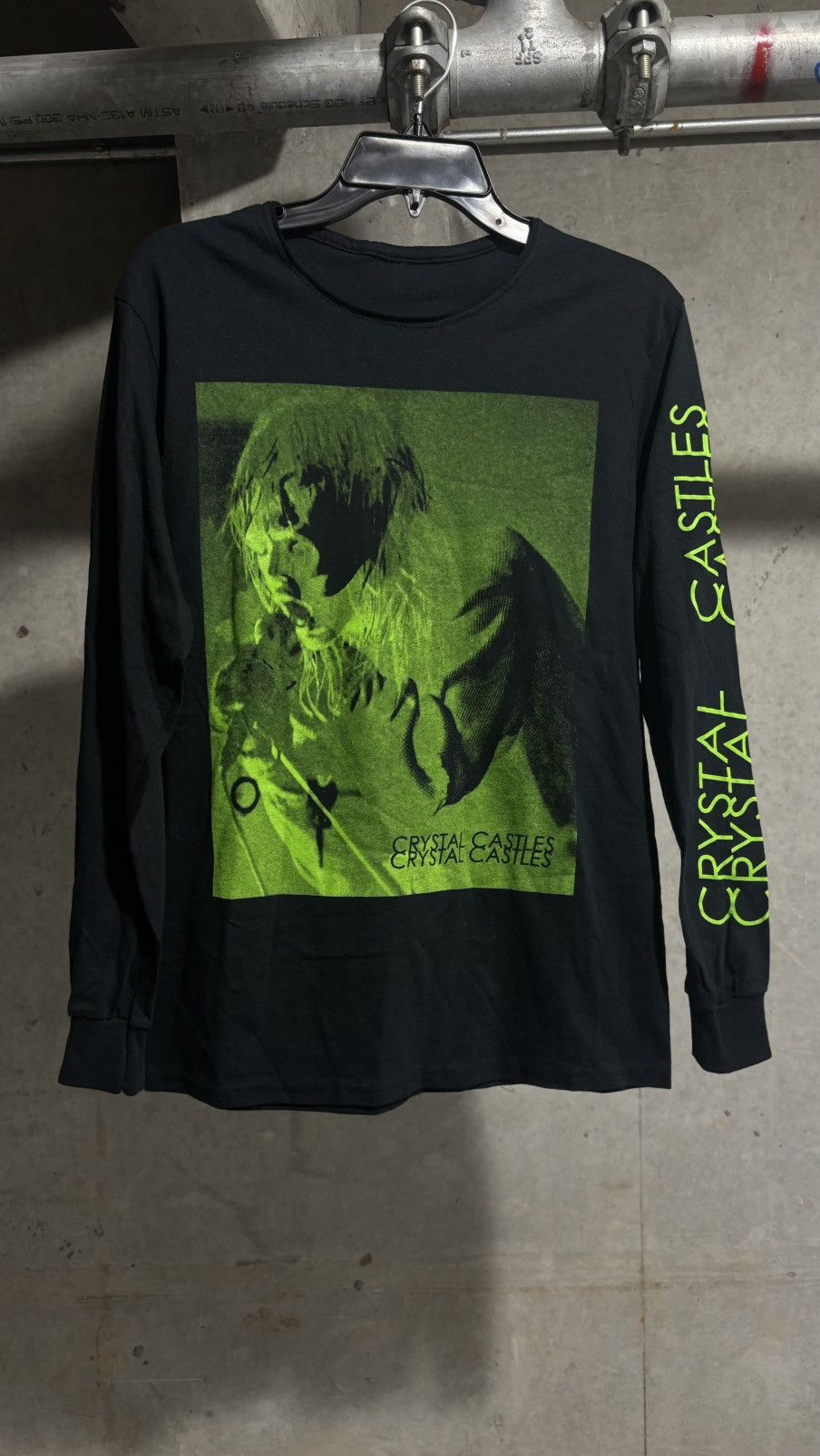 Pre-owned Band Tees Crystal Castles Edith Long Sleeve In Multi
