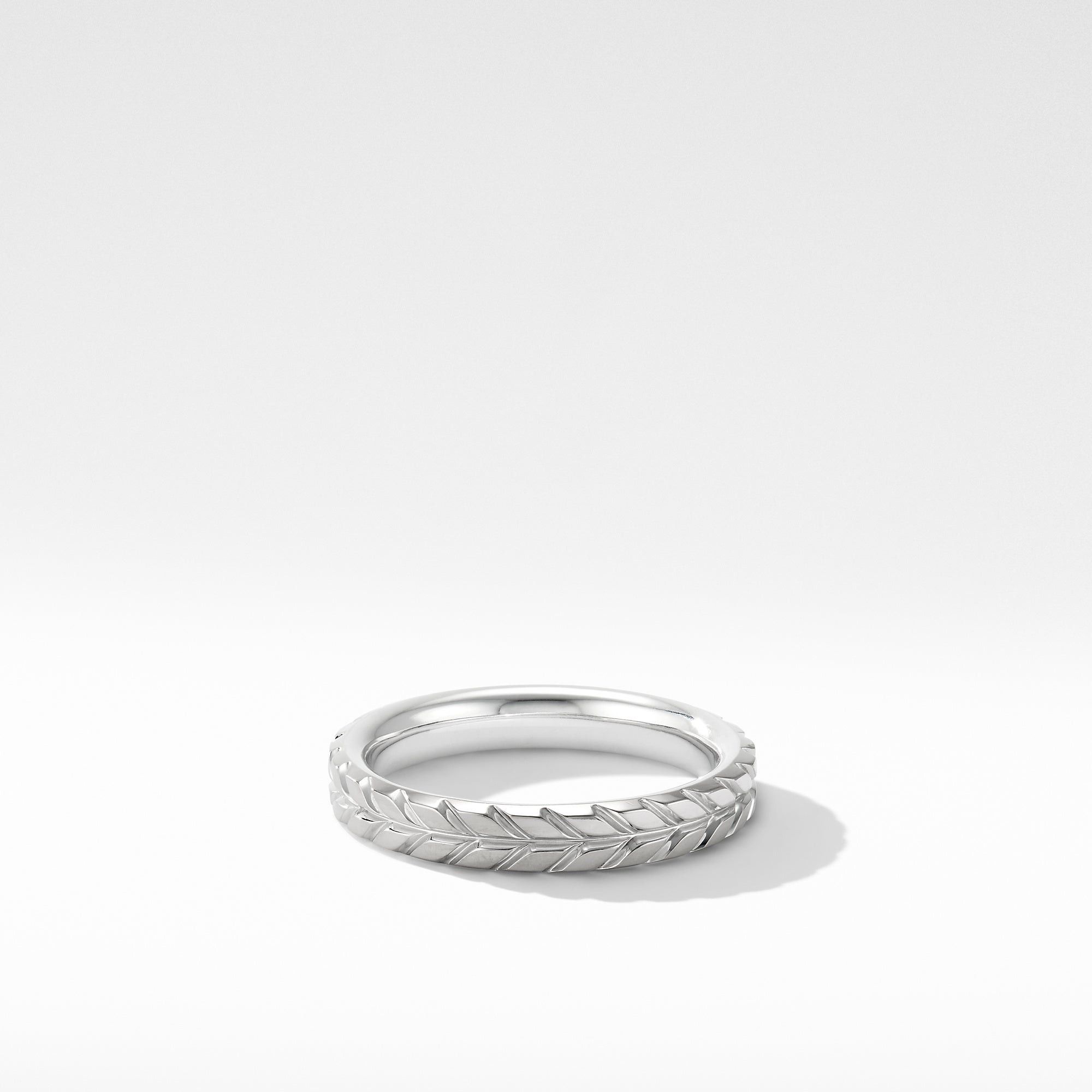 David Yurman o1w1db10526 R25207M/Size 10/Chevron Band Ring in White Size ONE SIZE - 1 Preview