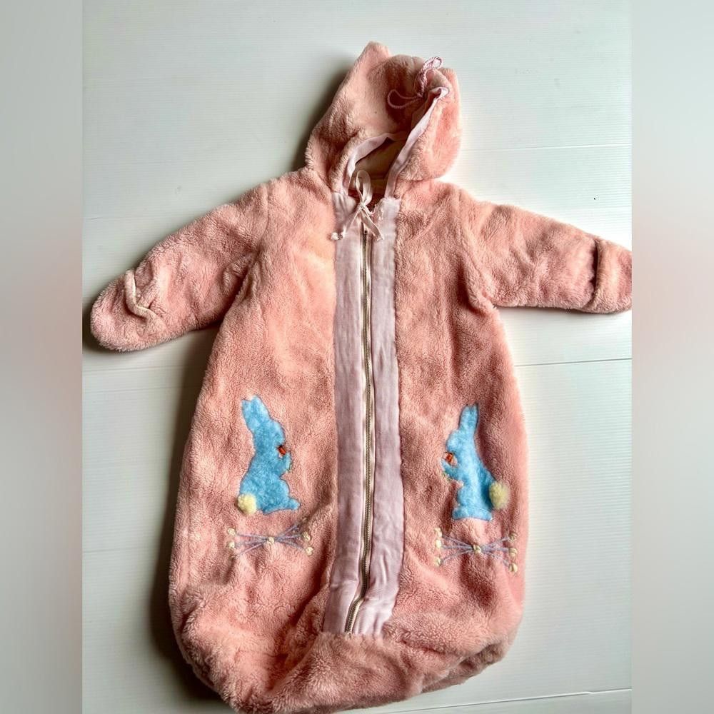 Designer Vintage Comfy Baby Bunny Bunting Bag Size US XXS / EU 40 - 1 Thumbnail