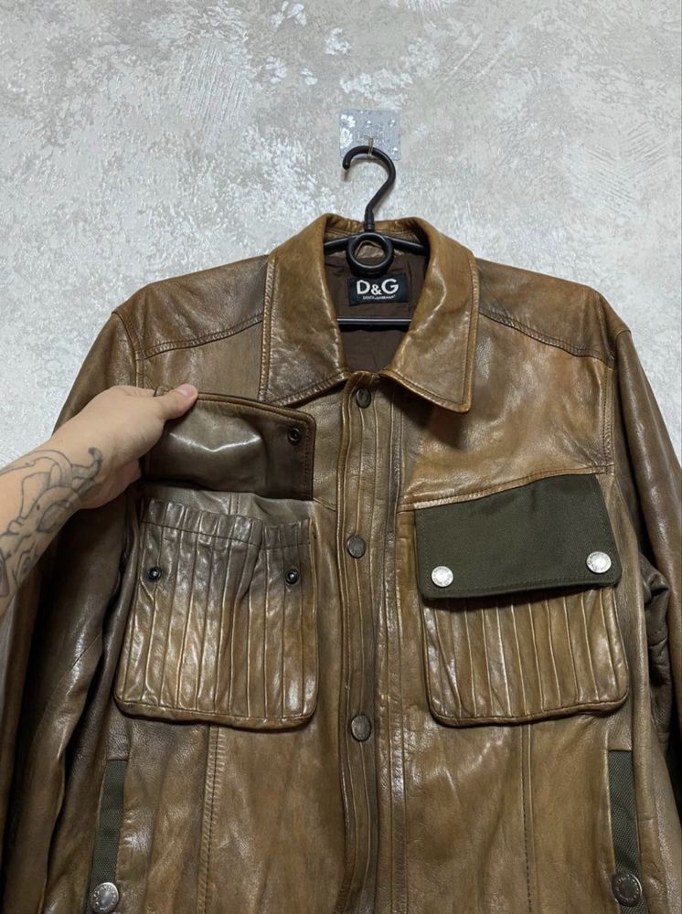 Dolce & Gabbana Dolce Gabbana Leather Jacket Size US L / EU 52-54 / 3 - 6 Thumbnail