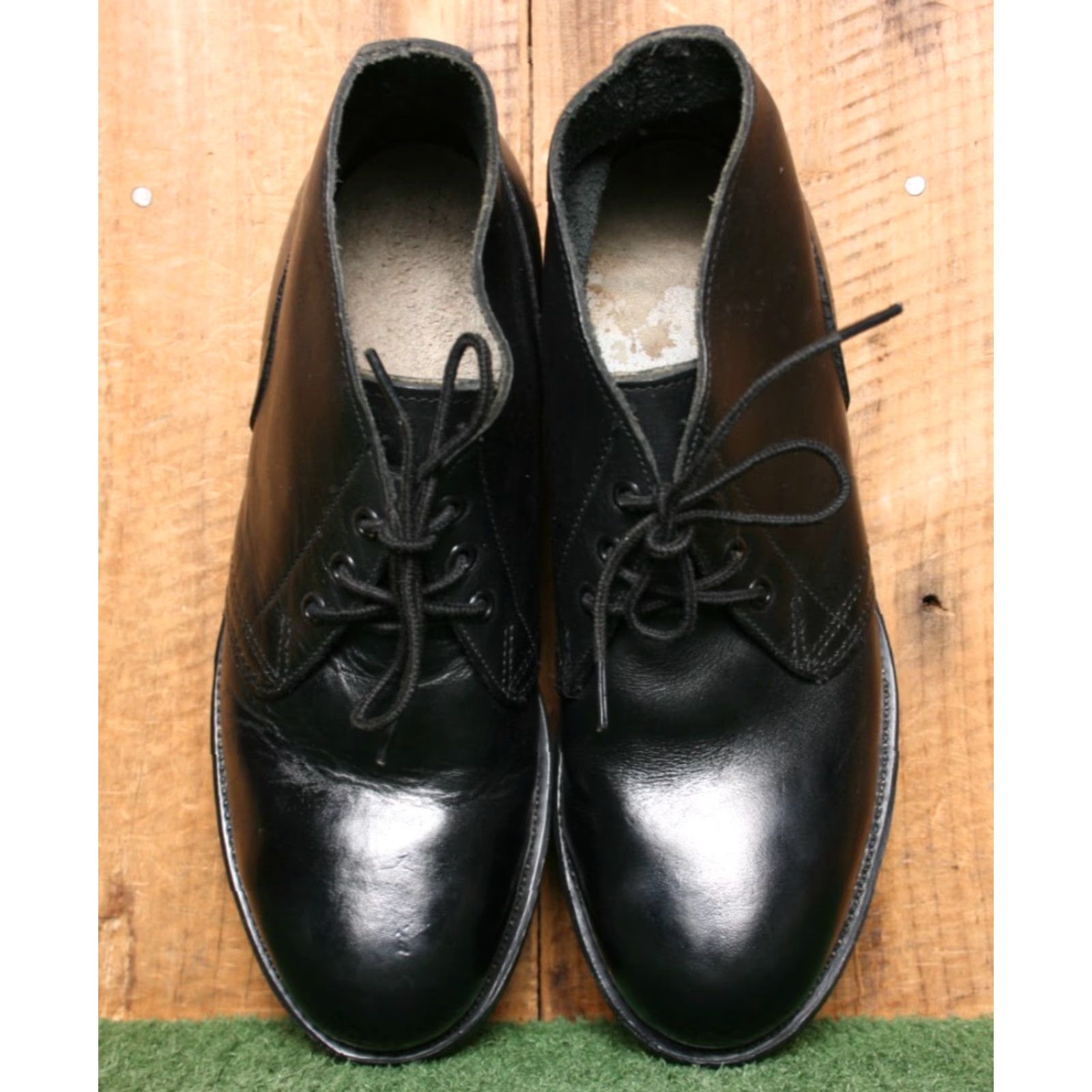 Vintage VINTAGE Addison Shoe Co. Boot Mens Chukka Leather Steel Toe 80s Black Size 6.5 R Size US 7 / EU 40 - 5 Thumbnail