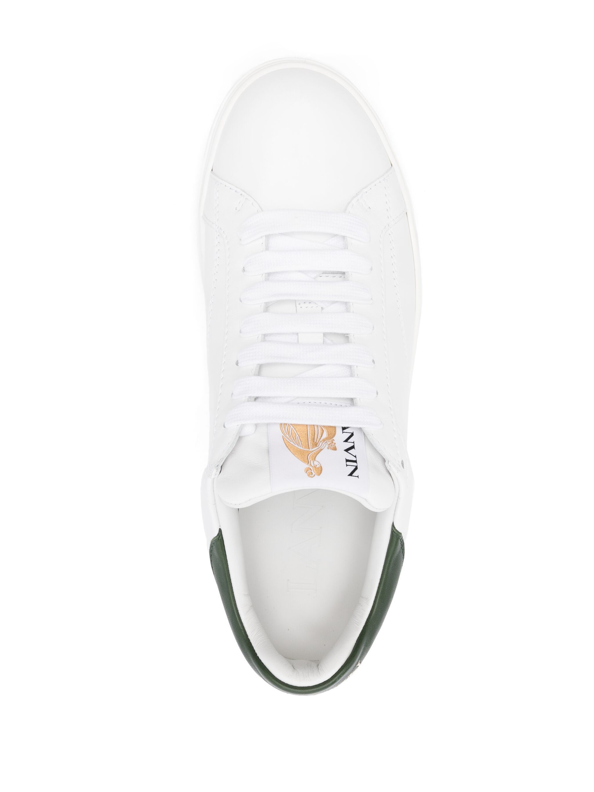 Lanvin o1w1db11124 Leather Sneakers in White Size US 7 / EU 40 - 4 Thumbnail