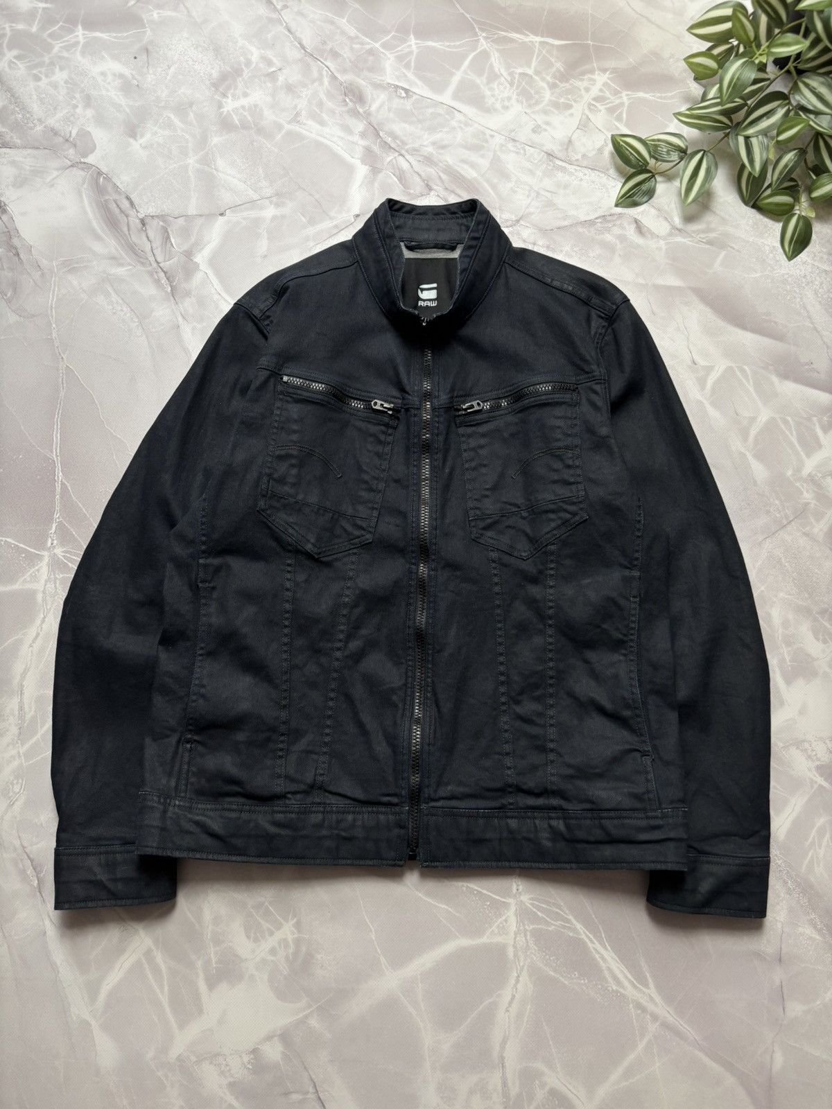 G-Star G-Star RAW Arc Zip Deconstructed 3D Slim Denim Jacket Mens L Size US L / EU 52-54 / 3 - 3 Thumbnail