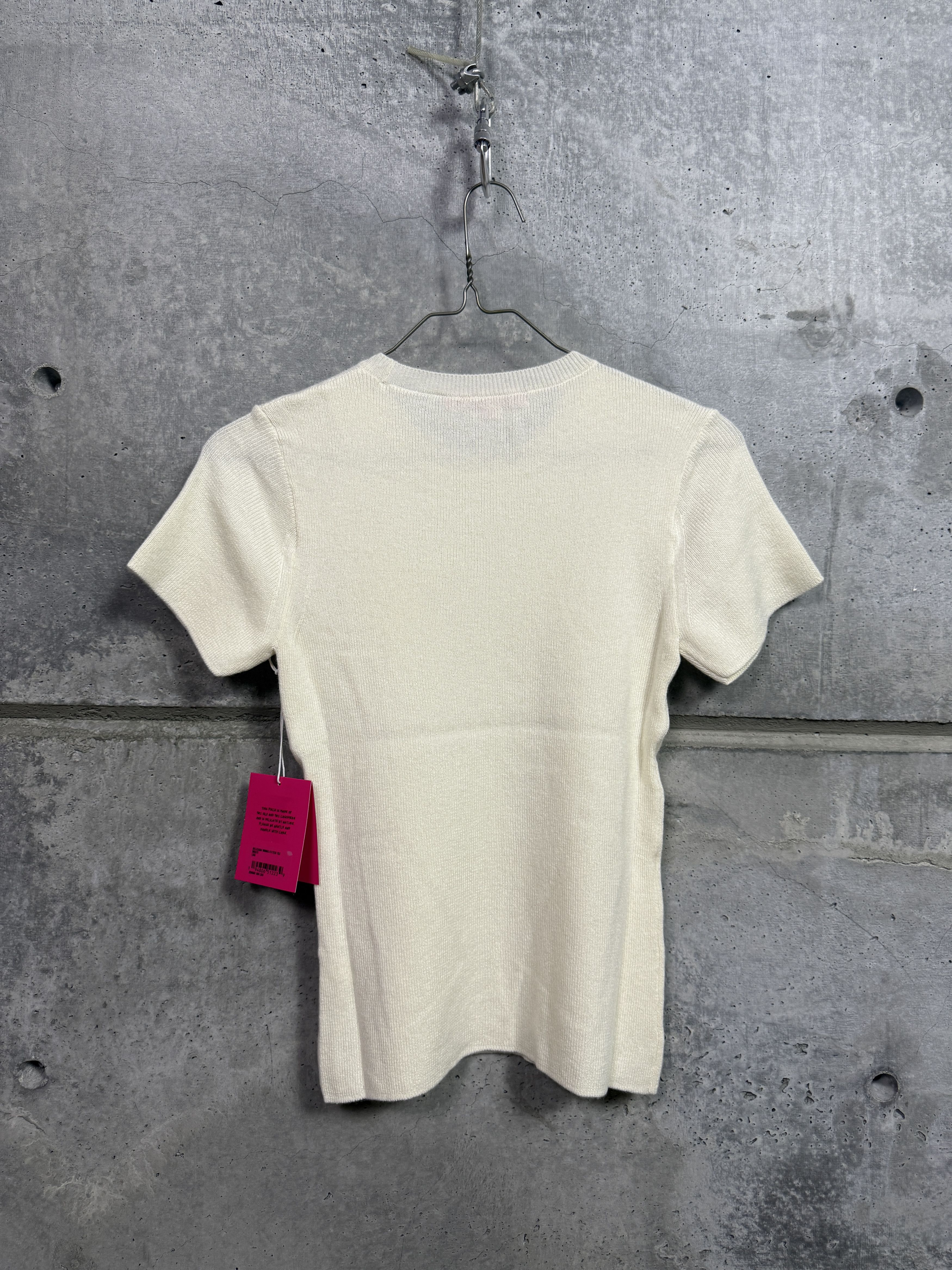 The Elder Statesman $495 The Elder Statesman Delicash White Fitted Tee Size L / US 10 / IT 46 - 7 Thumbnail