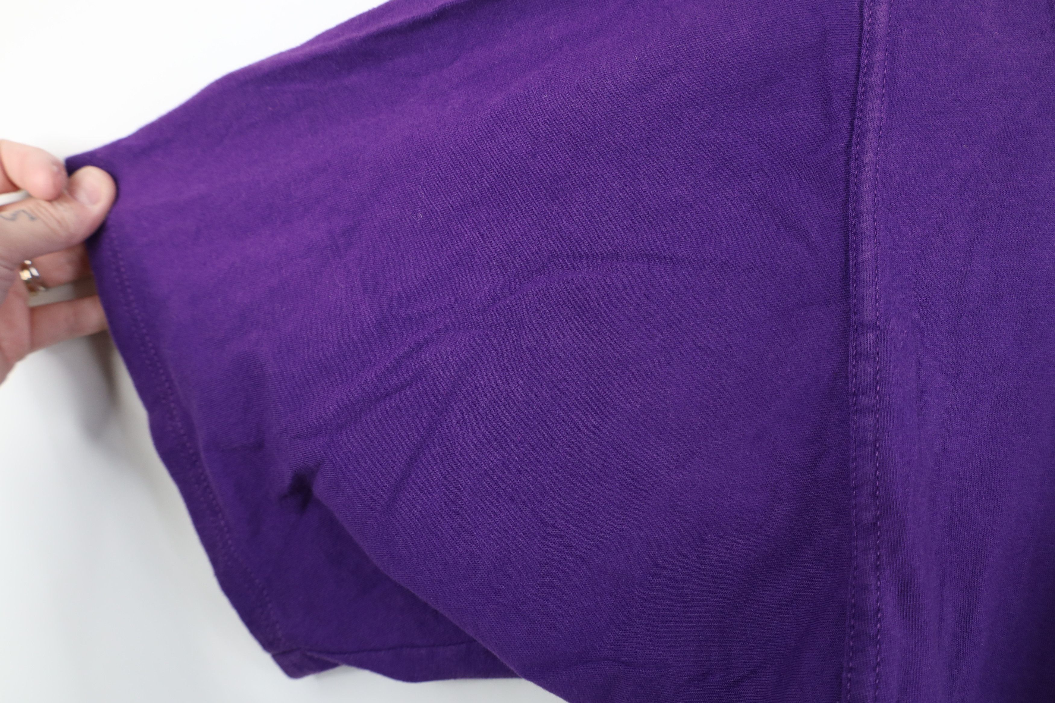 Russell Athletic Vintage 90s Russell Athletic Blank Cotton T-Shirt Purple USA Size US XL / EU 56 / 4 - 7 Thumbnail