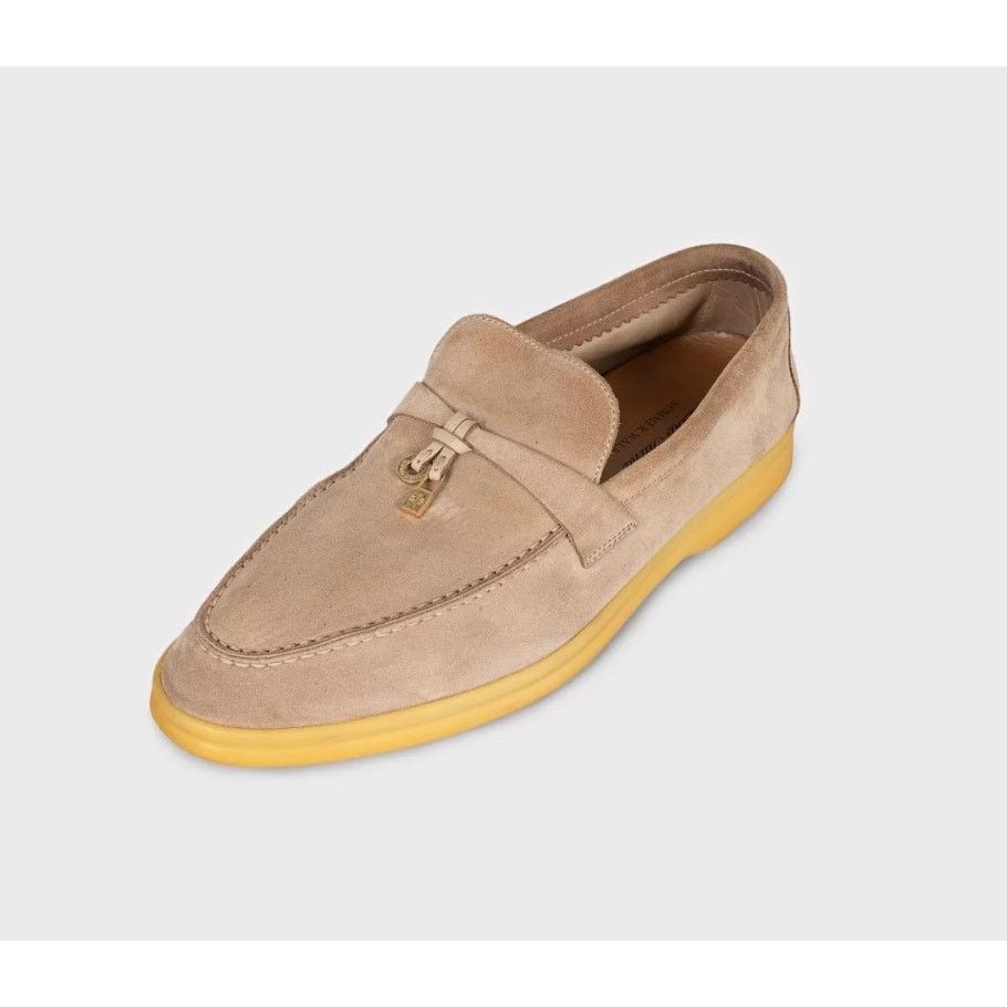 Loro Piana Loro Piana Summer Charms Walk Beige Suede Loafers Sz. 40 Size US 10 / IT 40 - 3 Thumbnail