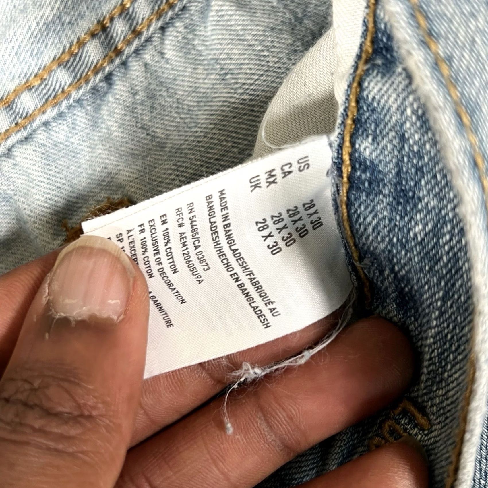 American Eagle Outfitters American Eagle Outfitters Jeans Bootcut Men 28x30 Light Wash Blue Baggy Classic Size US 28 / EU 44 - 7 Thumbnail