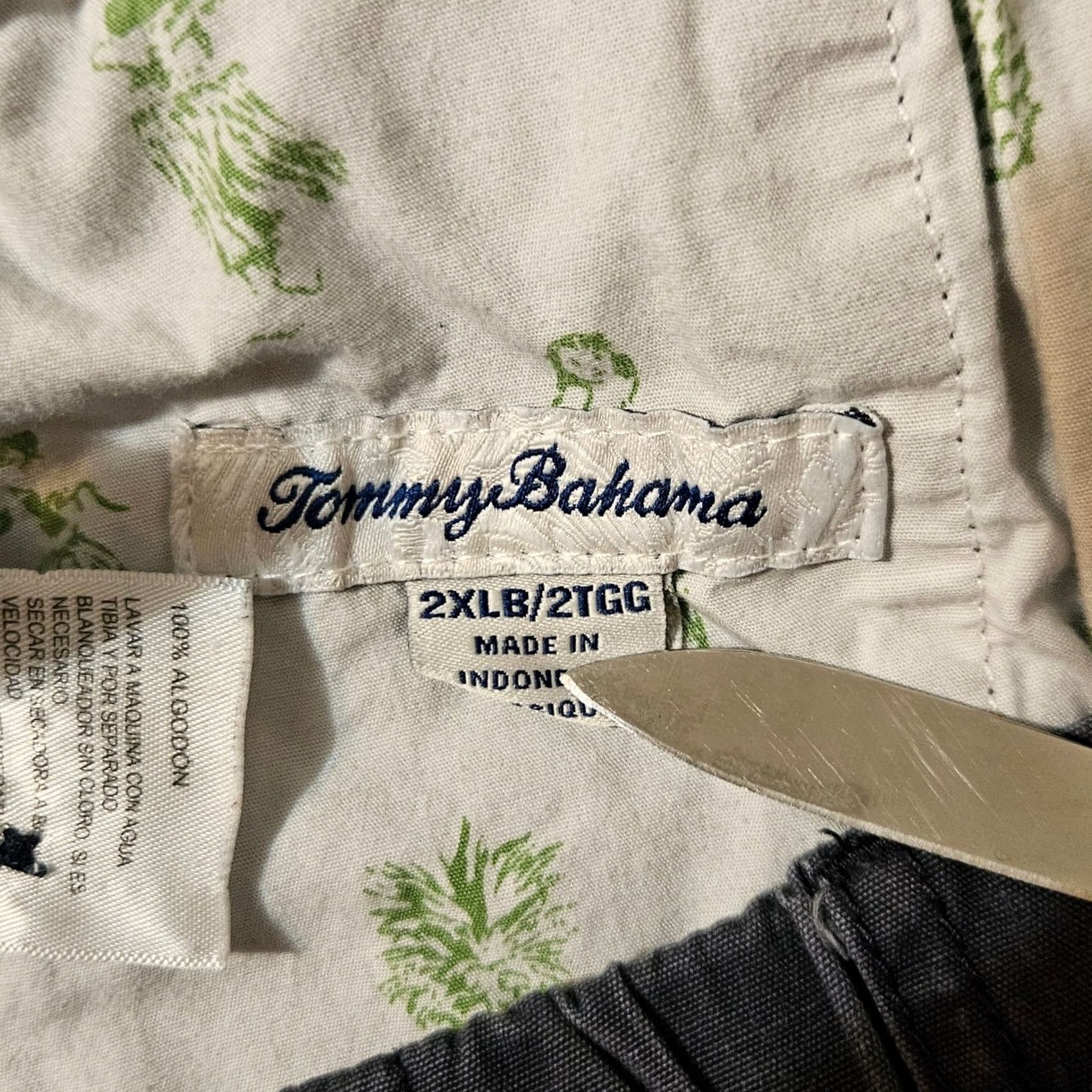 Tommy Bahama Tommy Bahama Shorts Mens Big 2X Blue 2XLB Relax Cargo Elastic Waist Drawstring Cotton Size US 39 - 4 Thumbnail