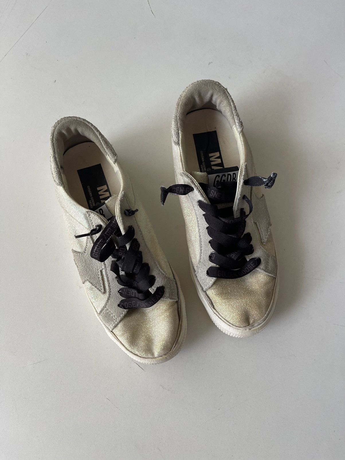 Designer × Golden Goose Golden Goose May leather suede sneakers Size US 6 / IT 36 - 3 Thumbnail
