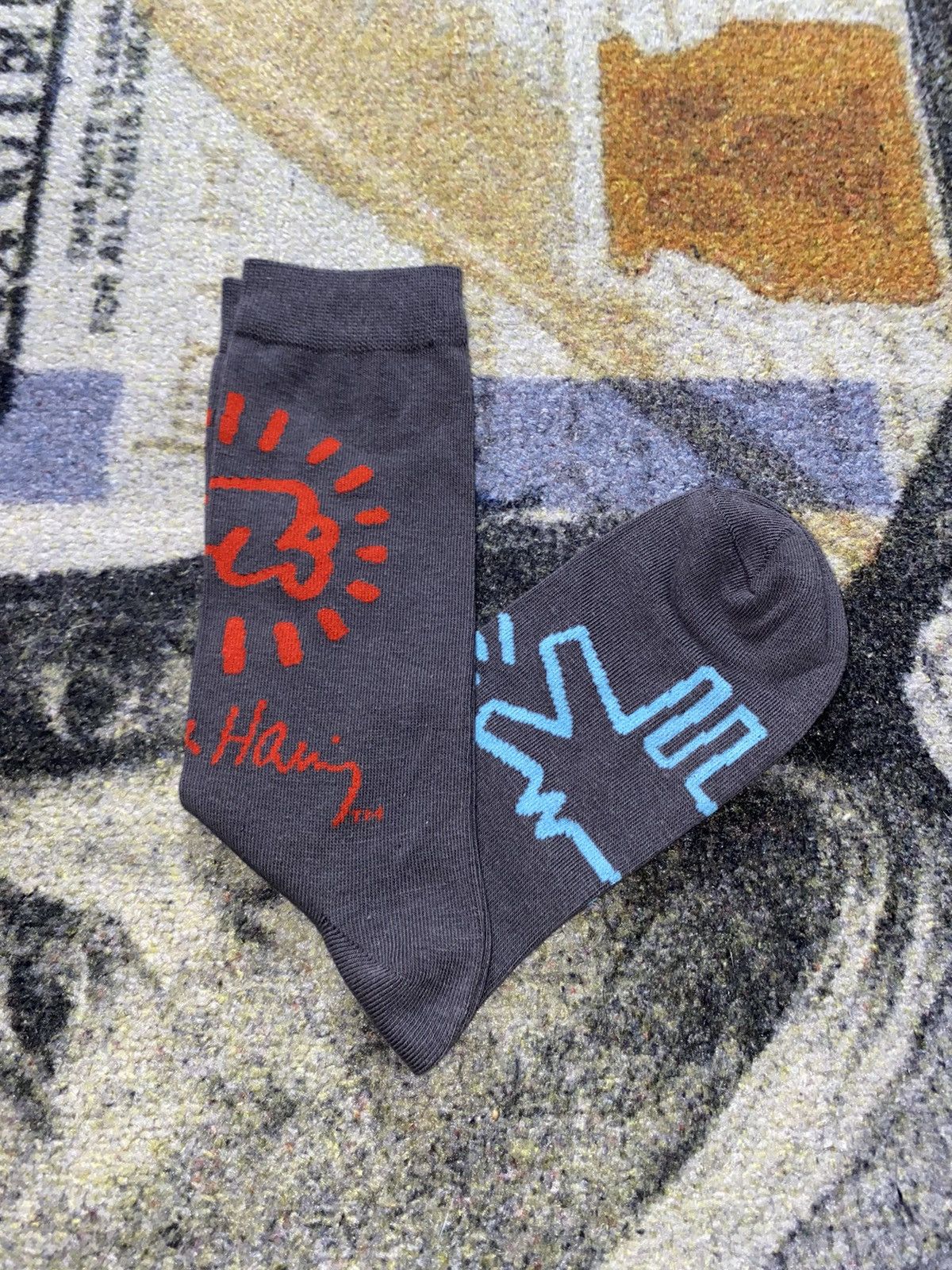 Keith Haring Keith Haring Crew Socks (1 Pair) Size ONE SIZE - 1 Thumbnail