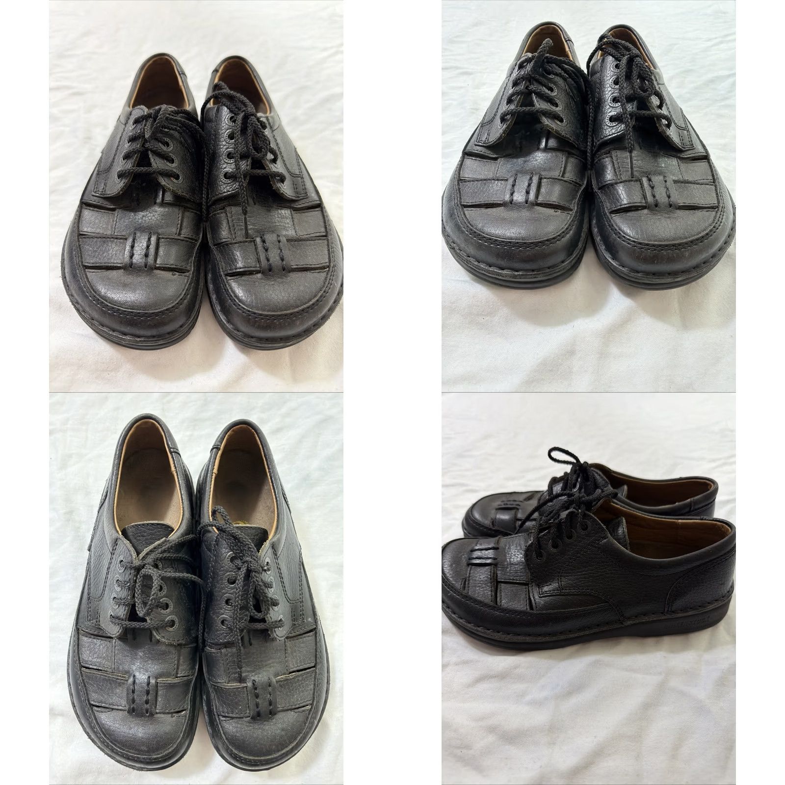 Birkenstock Birkenstock Womens Fisherman Lace Up Flats Black Leather 6 37 Shoes Sandal Adults Womens Size US 6 / IT 36 - 8 Thumbnail