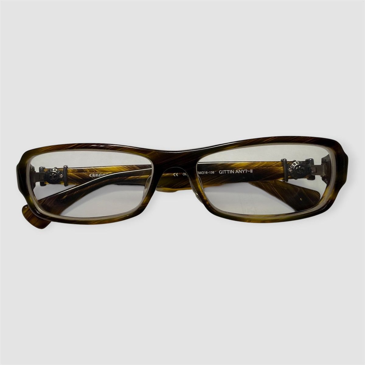 Chrome Hearts Gittin Any?-2 Olive Tortoise Glasses
