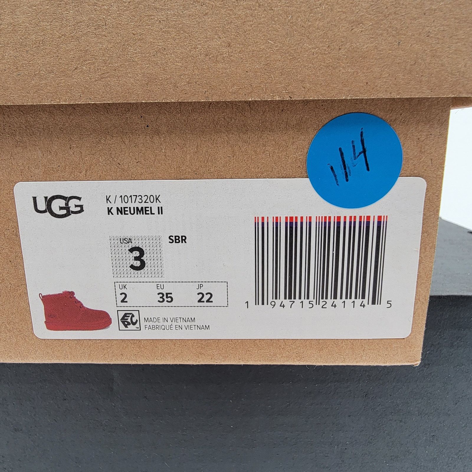 Ugg Uggs Neumel II Boot Kids 'Samba Red' - Size 3 - New in Box Size US 4.5 / IT 34.5 - 11 Thumbnail