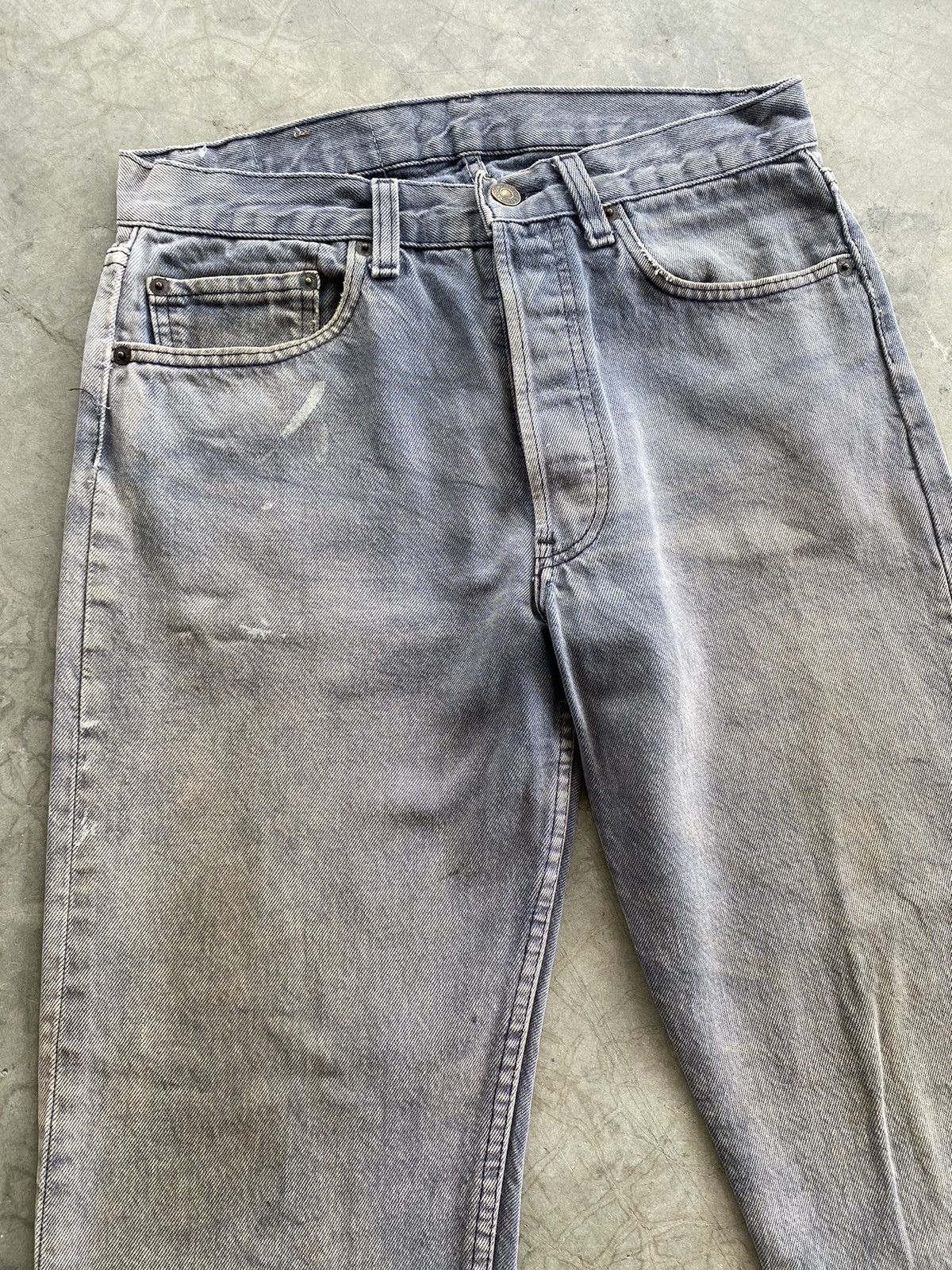 Levi's × Vintage Vintage Levi’s 501 Distressed Fade Black Jeans Size US 30 / EU 46 - 10 Thumbnail