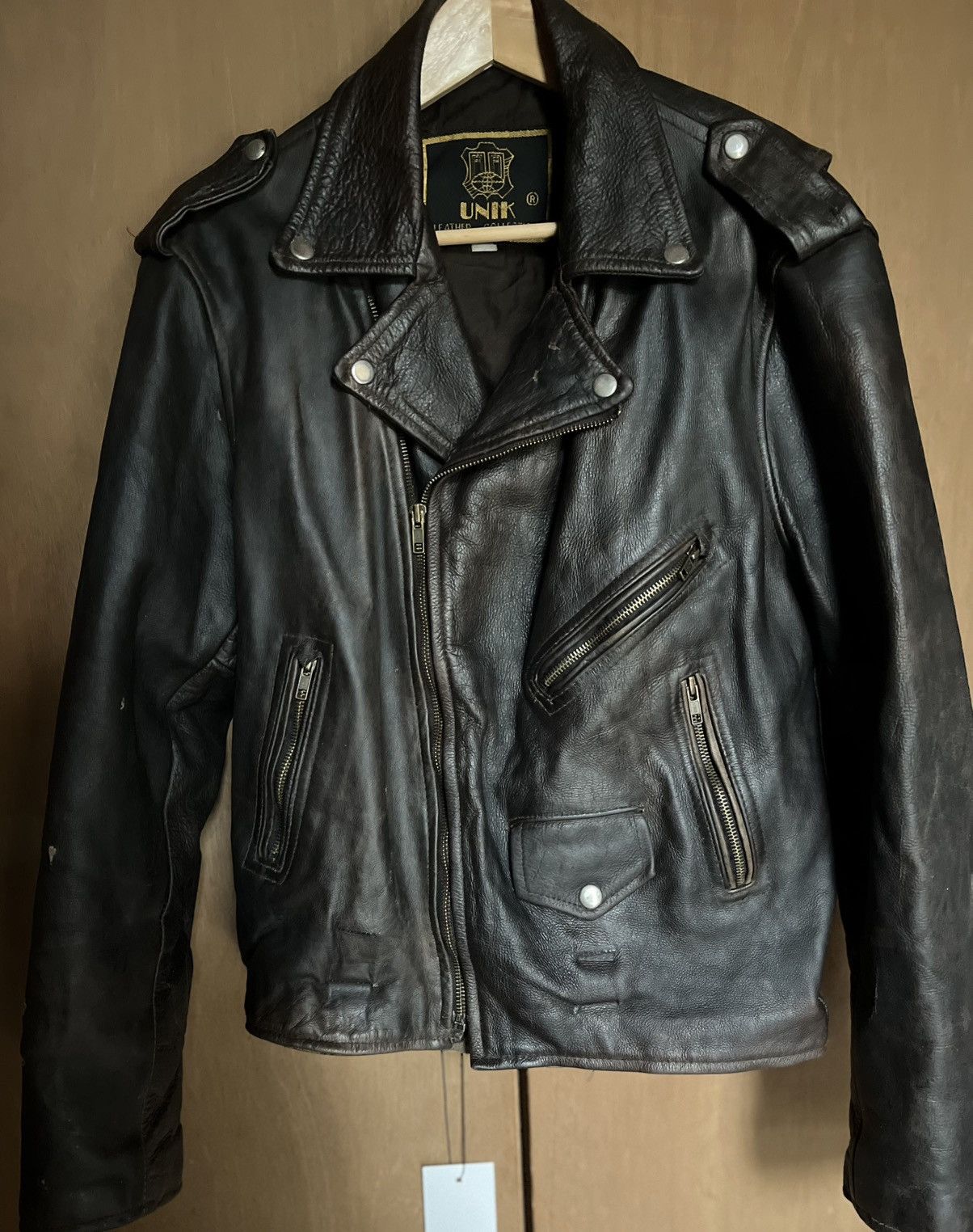 UNIK International Inc. UNIK Leather Jacket Size 46 Size US S / EU 44-46 / 1 - 1 Thumbnail